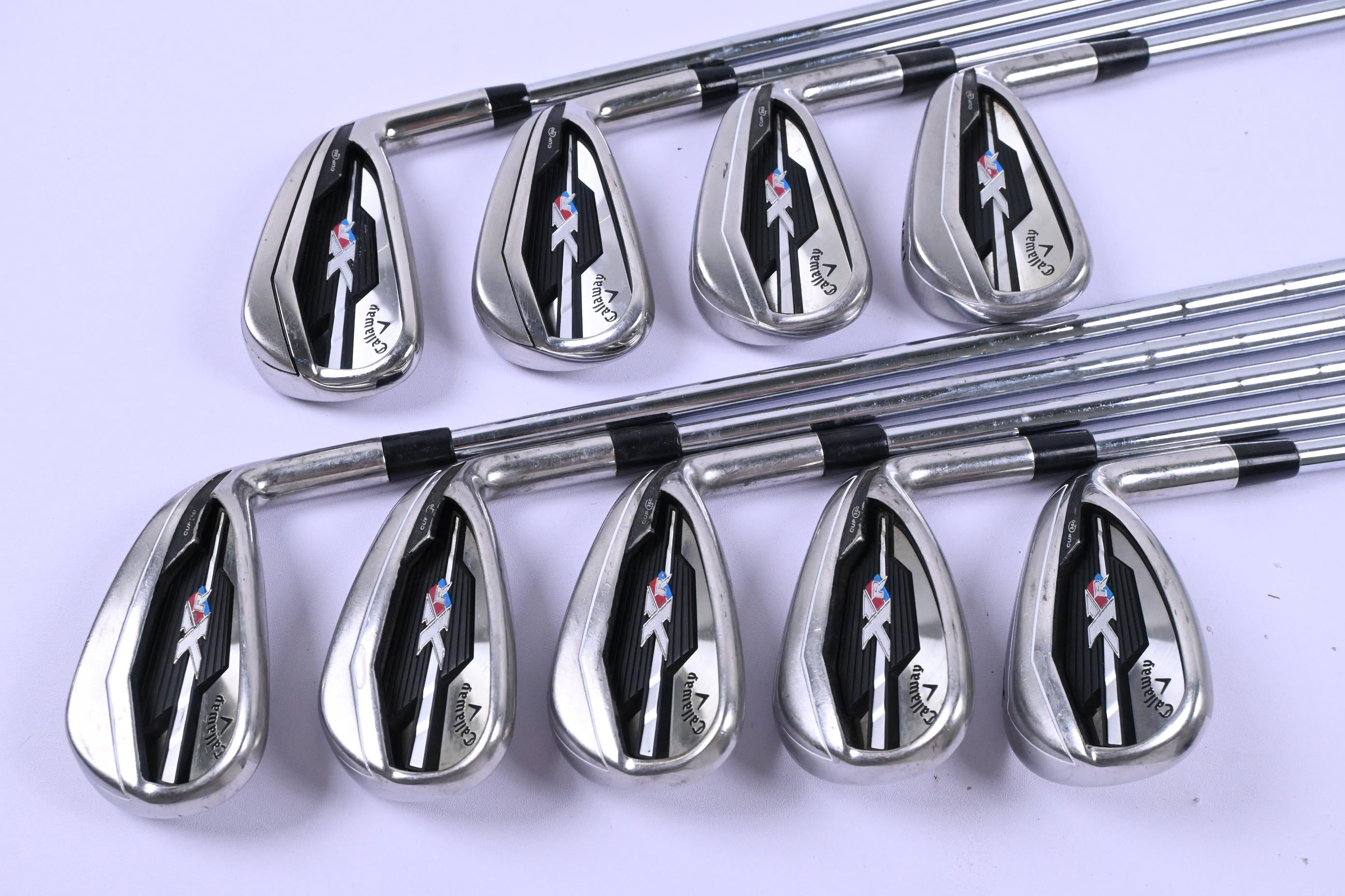 Callaway XR Irons / 3-PW+GW / Stiff Flex KBS Tour 120 Shaft