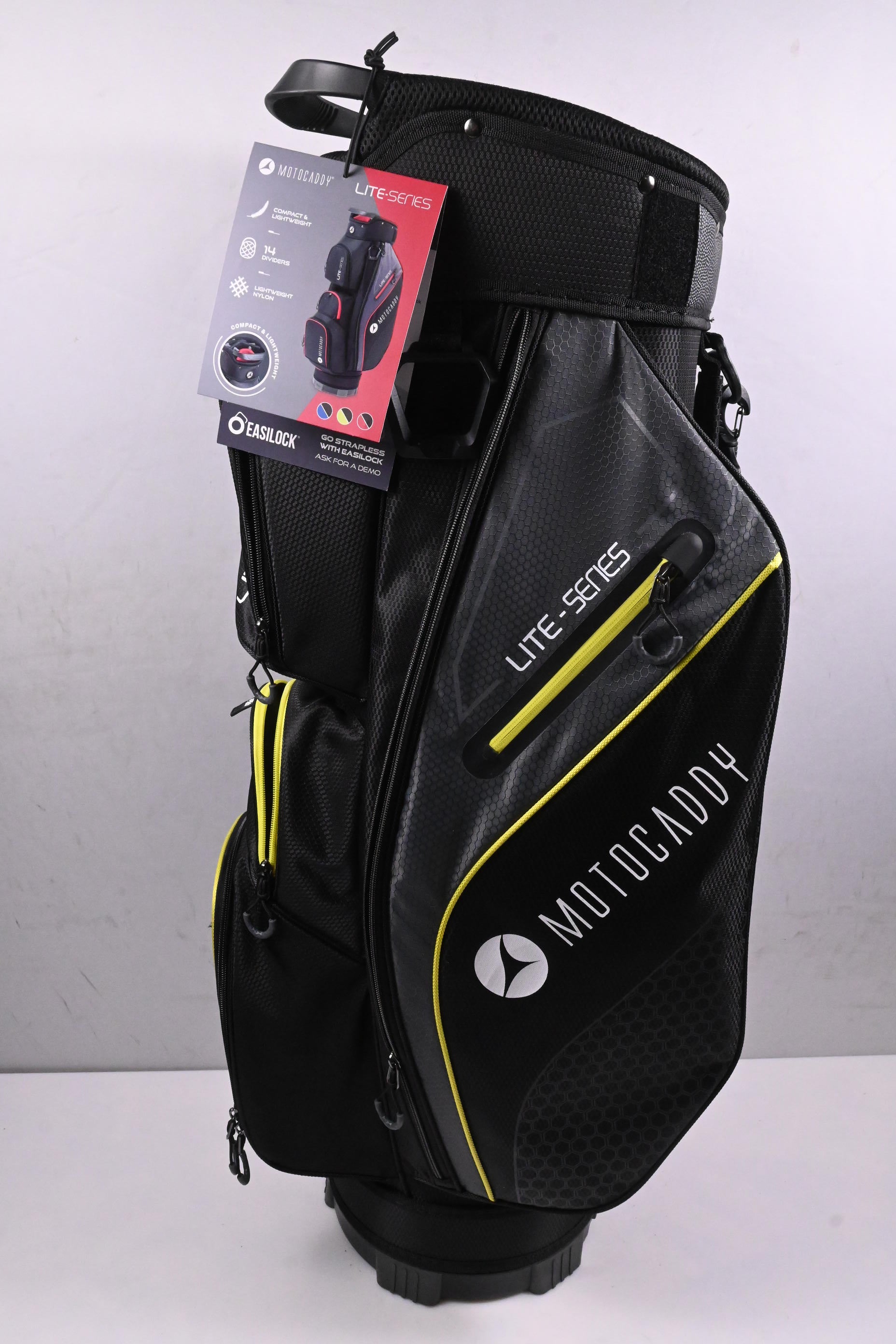 Motocaddy Lite Series Cart Bag / 14-Way Divider / Black