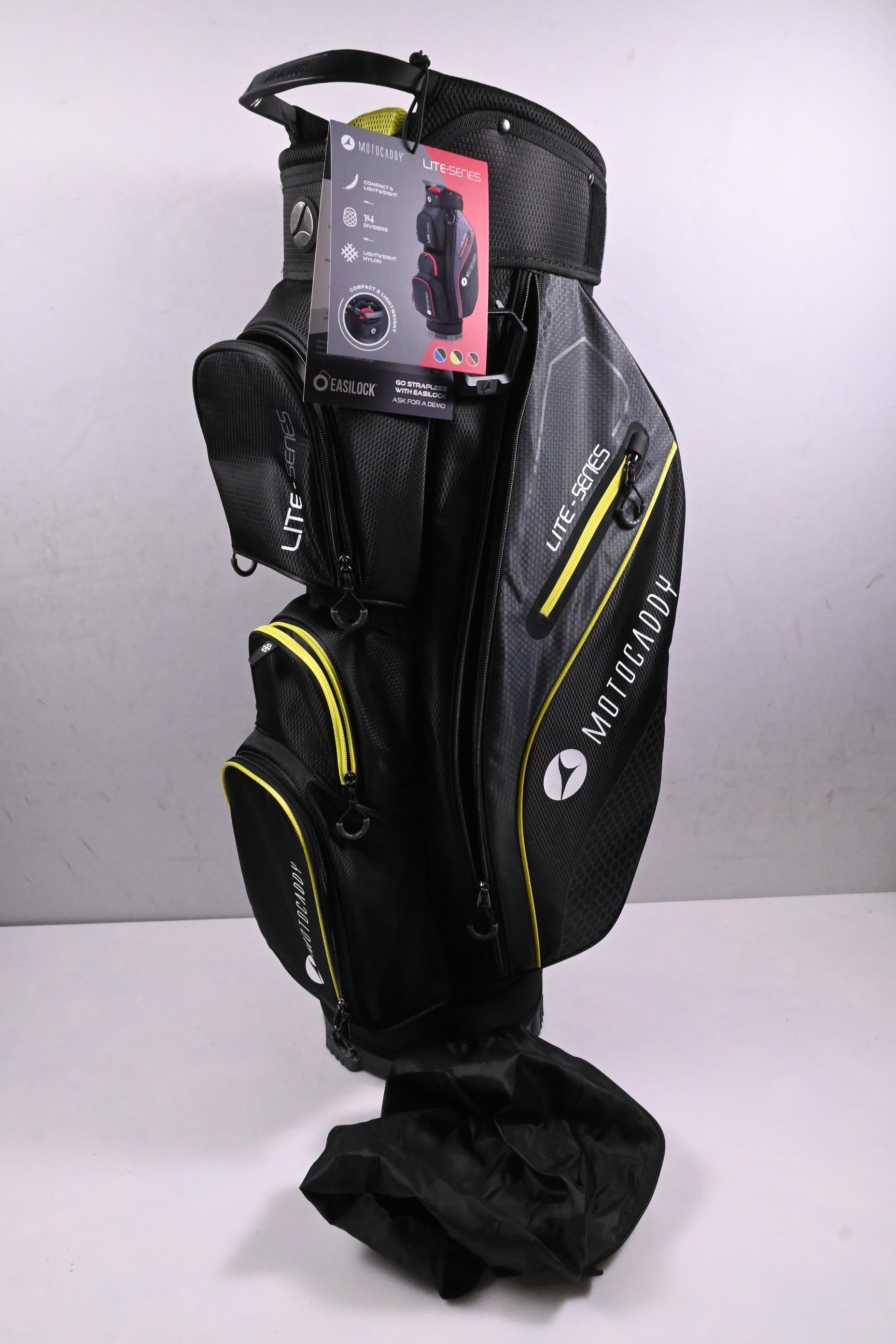 Motocaddy Lite Series Cart Bag / 14-Way Divider / Black