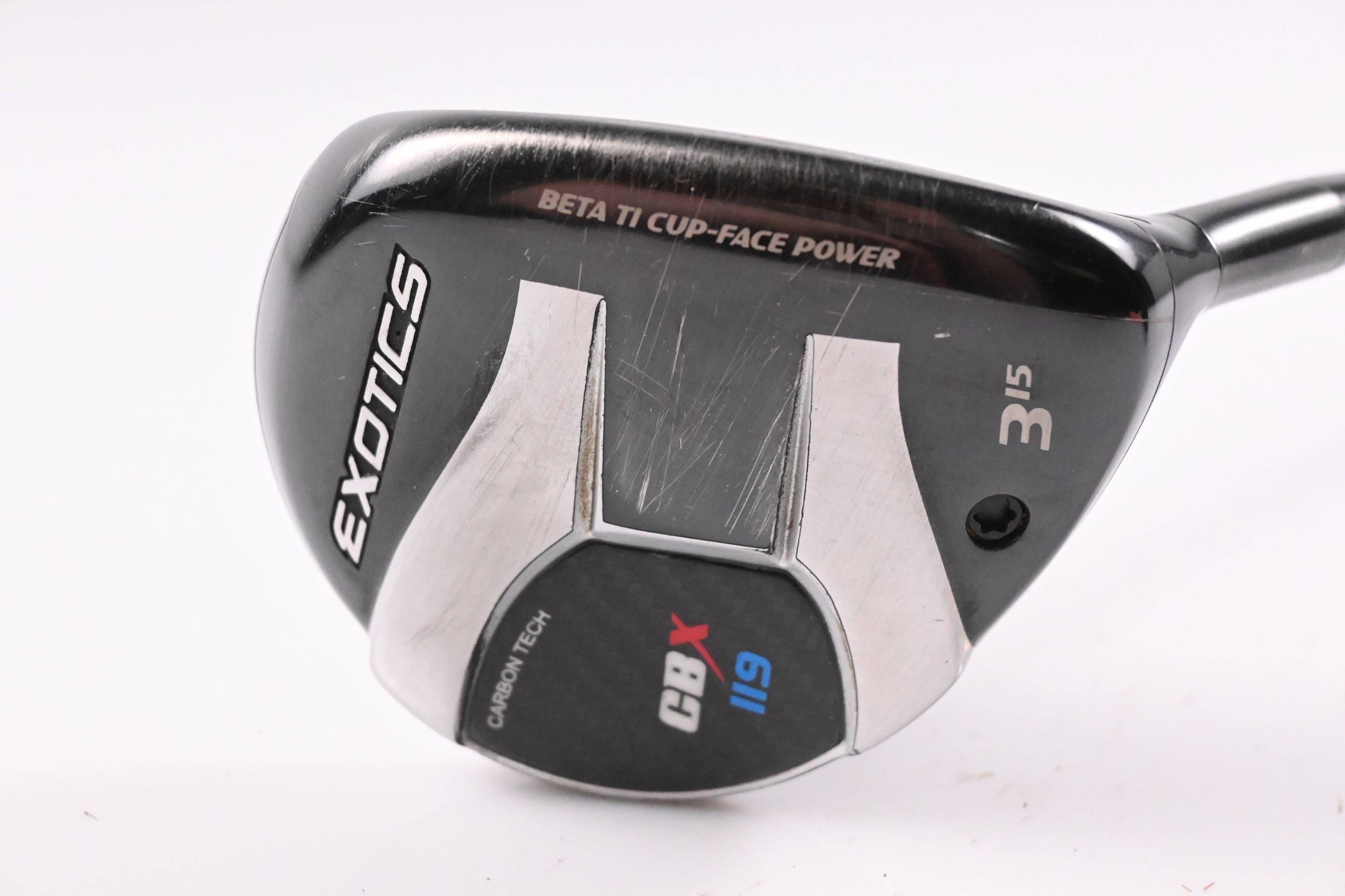 Tour Edge Exotics CBX 119 #3 Wood / 15 Degree / Stiff Flex EvenFlow Blue 75