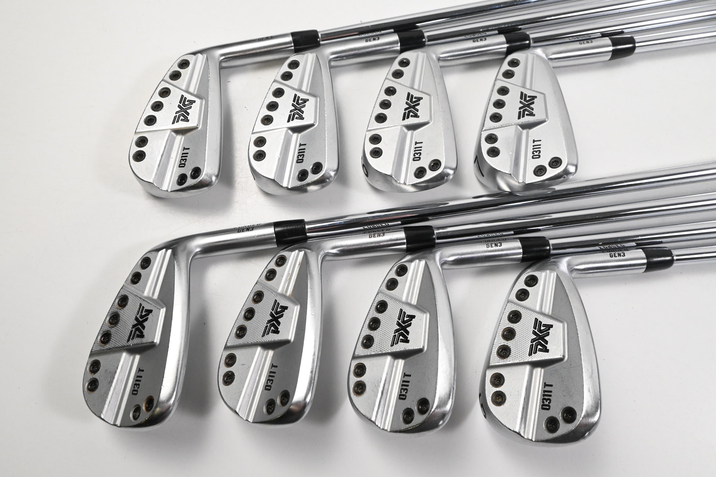 PXG 0311 T Gen3 Irons / 4-PW+GW / Stiff Flex Project X LZ 120 Shafts