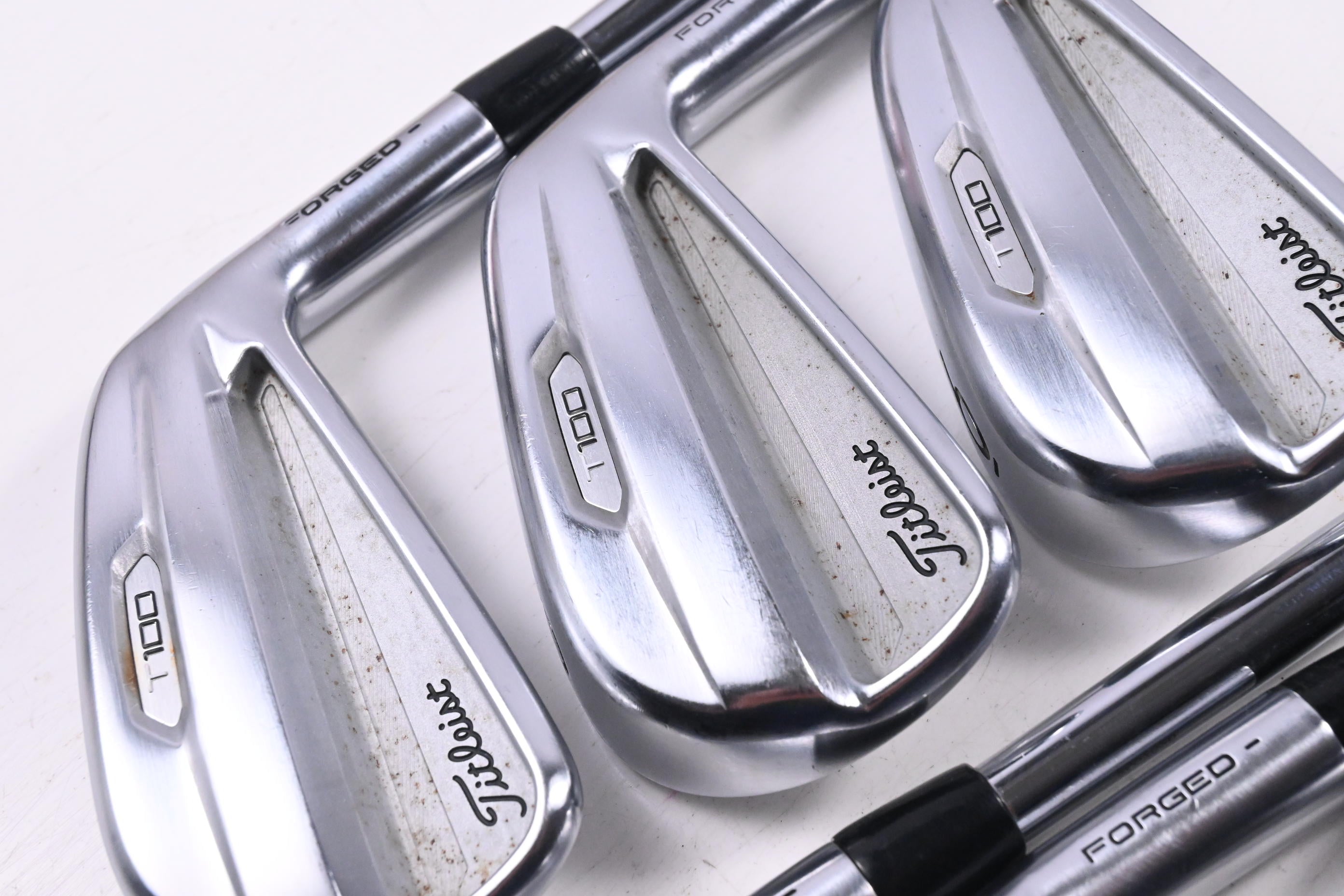 Titleist T100 2021 Irons / 4-9i / Stiff Flex AMT Tour White S300 Shafts