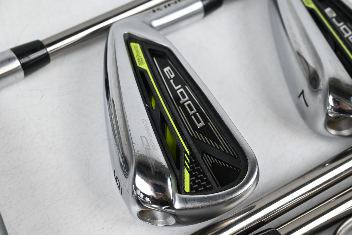 Cobra King Radspeed Irons / 5-PW+GW / Senior Flex Recoil ESX 460 Shafts