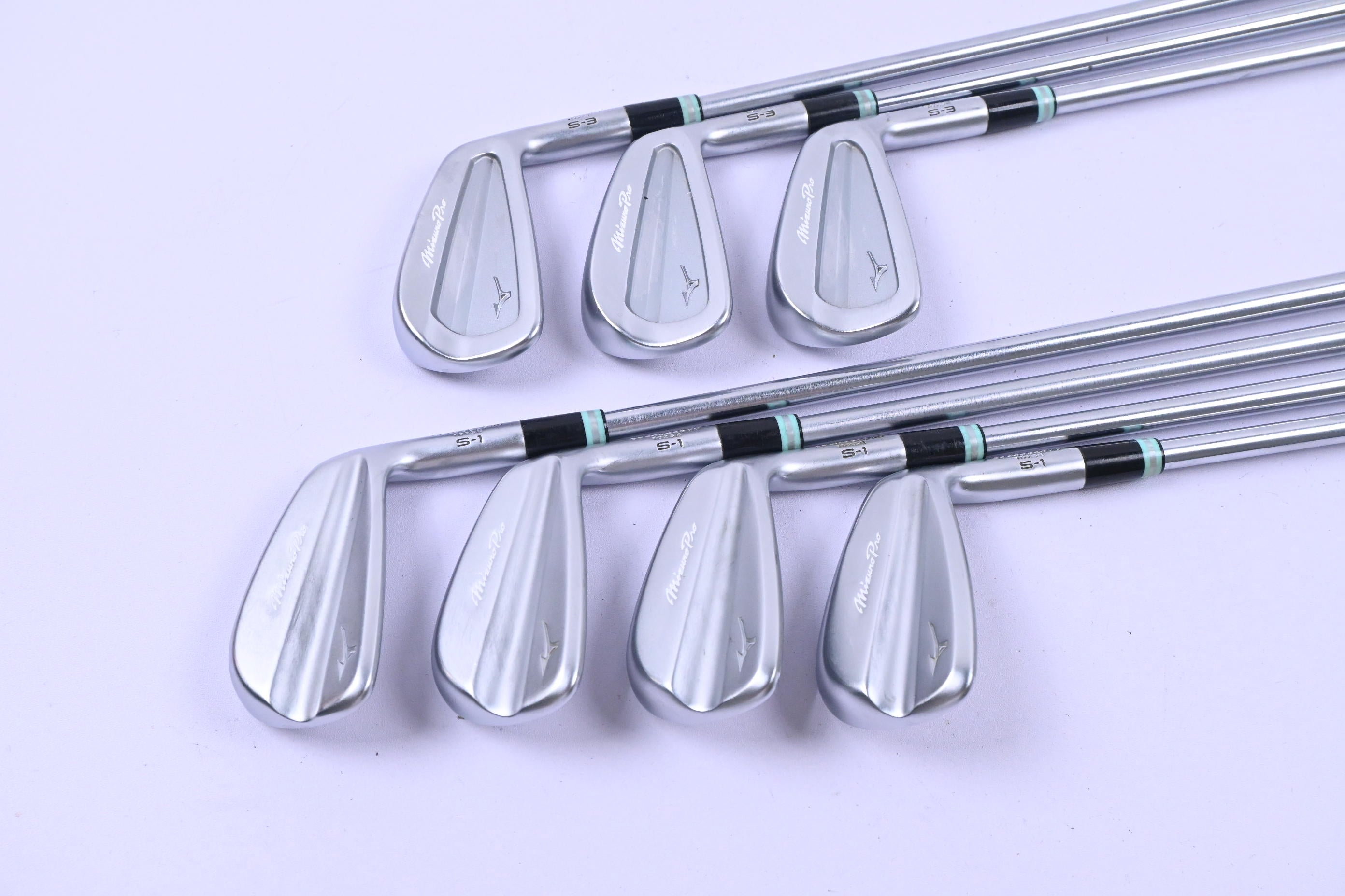 Mizuno Pro S-1/Pro S-3 Combo Irons / 4-PW / Stiff Flex Project X IO 110 Shafts