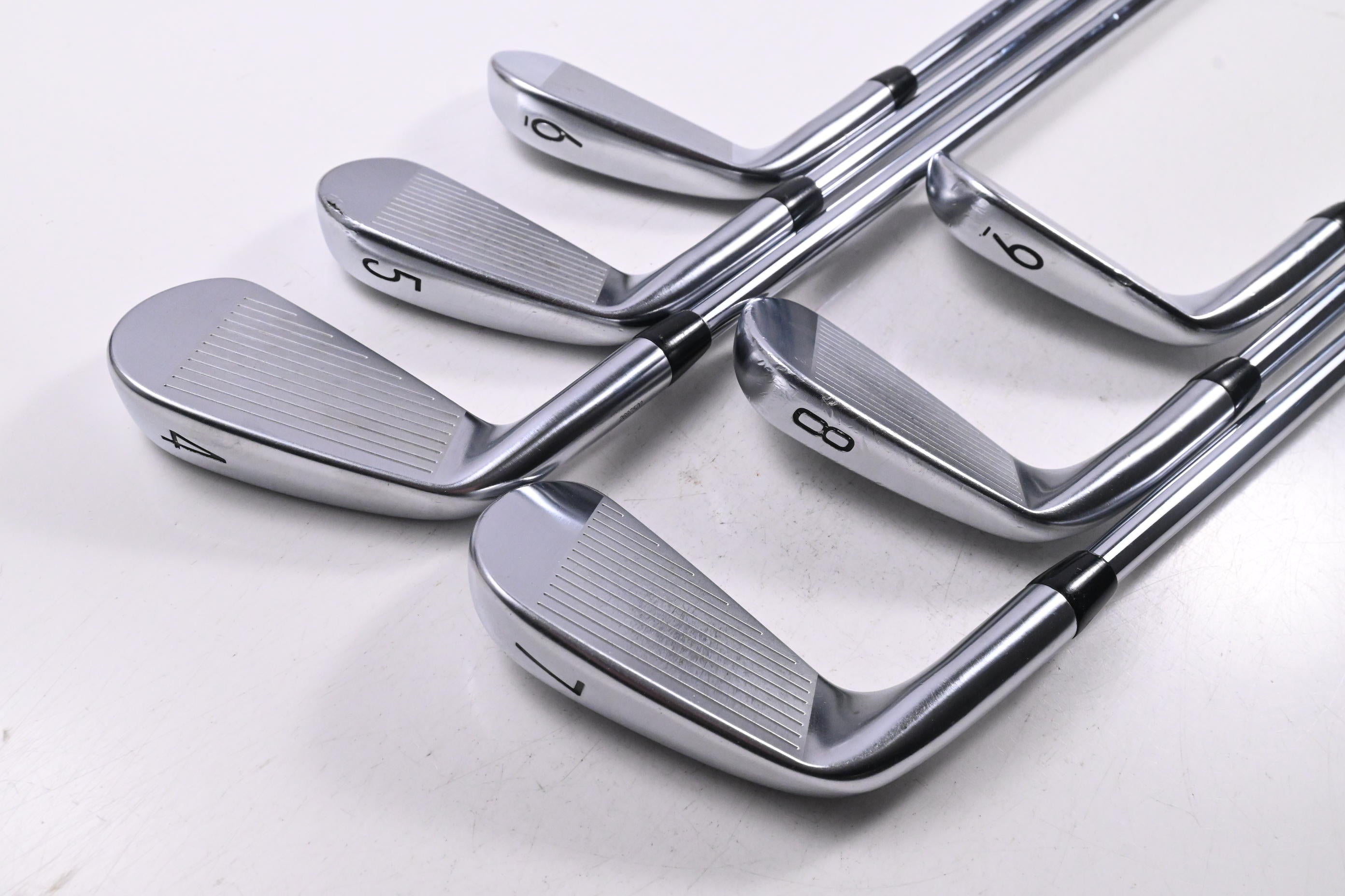 Titleist T100 2021 Irons / 4-9i / Stiff Flex AMT Tour White S300 Shafts