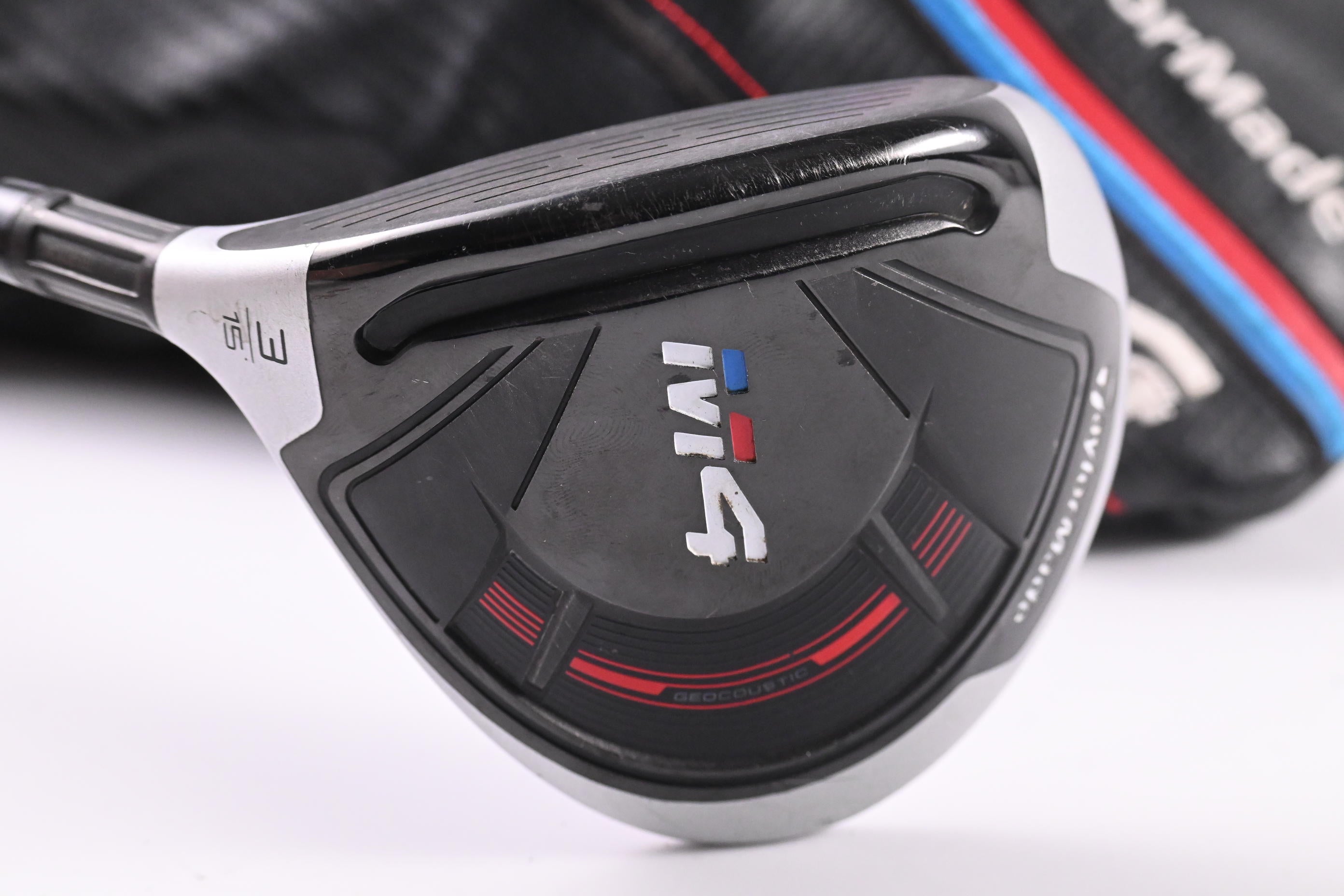 Left Hand Taylormade M4 #3 Wood / 15 Degree / Regular Flex Fujikura Atmos Red 5