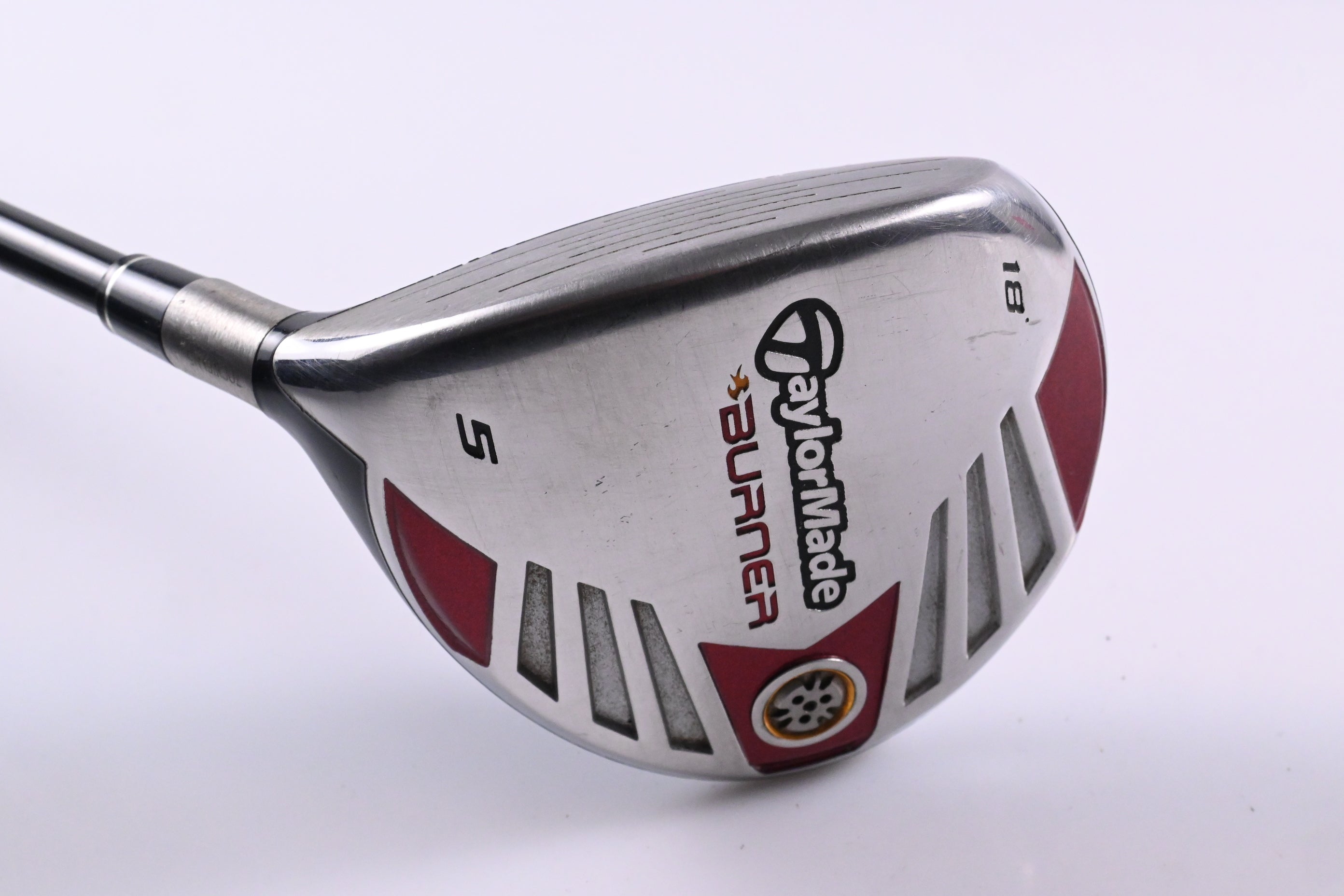 Left Hand Taylormade Burner 2007 #5 Wood / 18 Degree / Regular Flex Reax 50