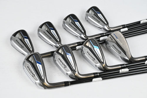 Left Hand Taylormade Speedblade Irons / 4-PW+SW / Regular Flex VeloxT 55 Shafts