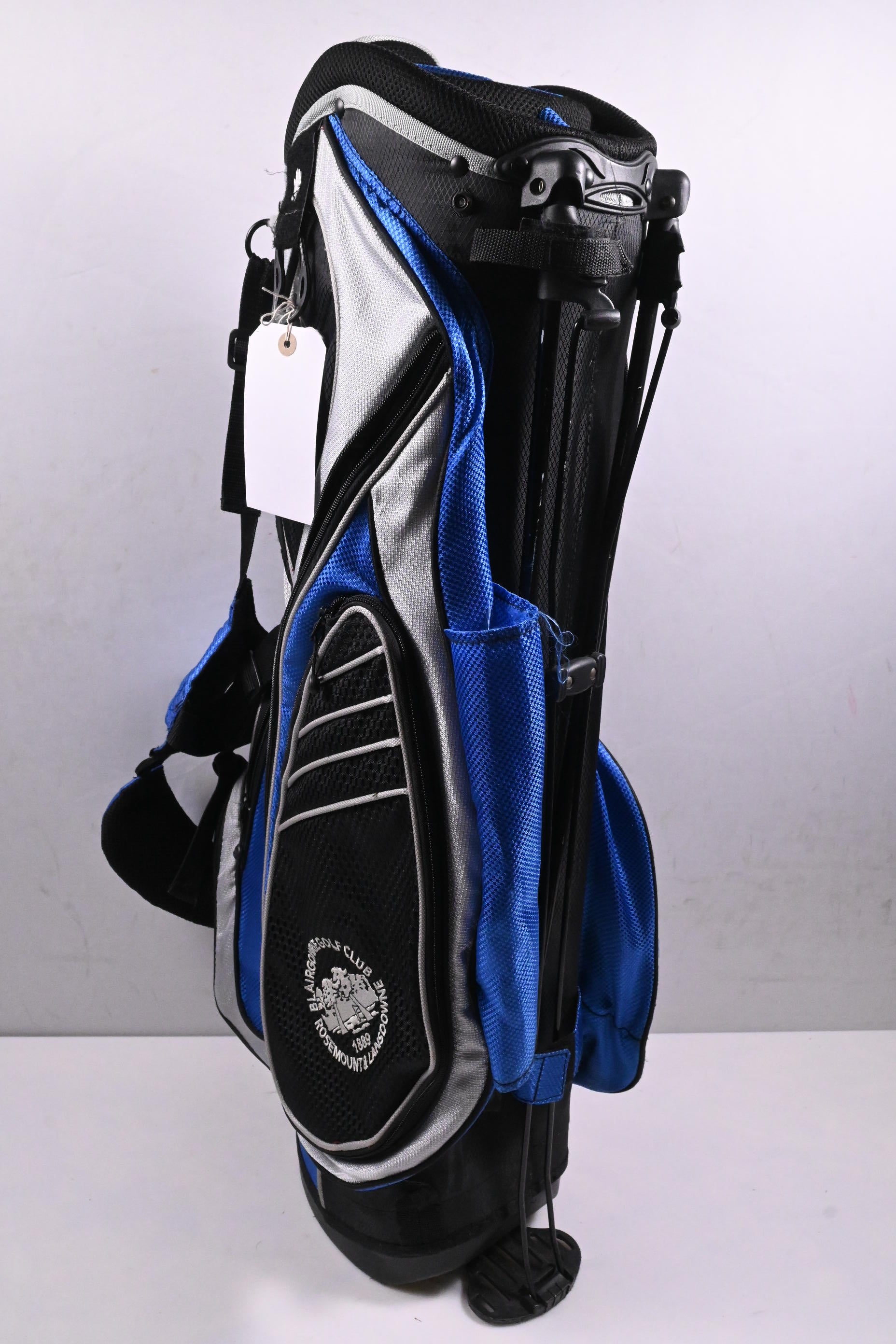 Blairgowrie Golf Club Stand Bag / 7-Way Divider / Black, Grey, Blue