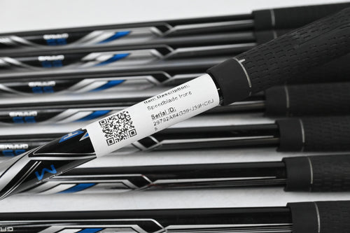 Left Hand Taylormade Speedblade Irons / 4-PW+SW / Regular Flex VeloxT 55 Shafts