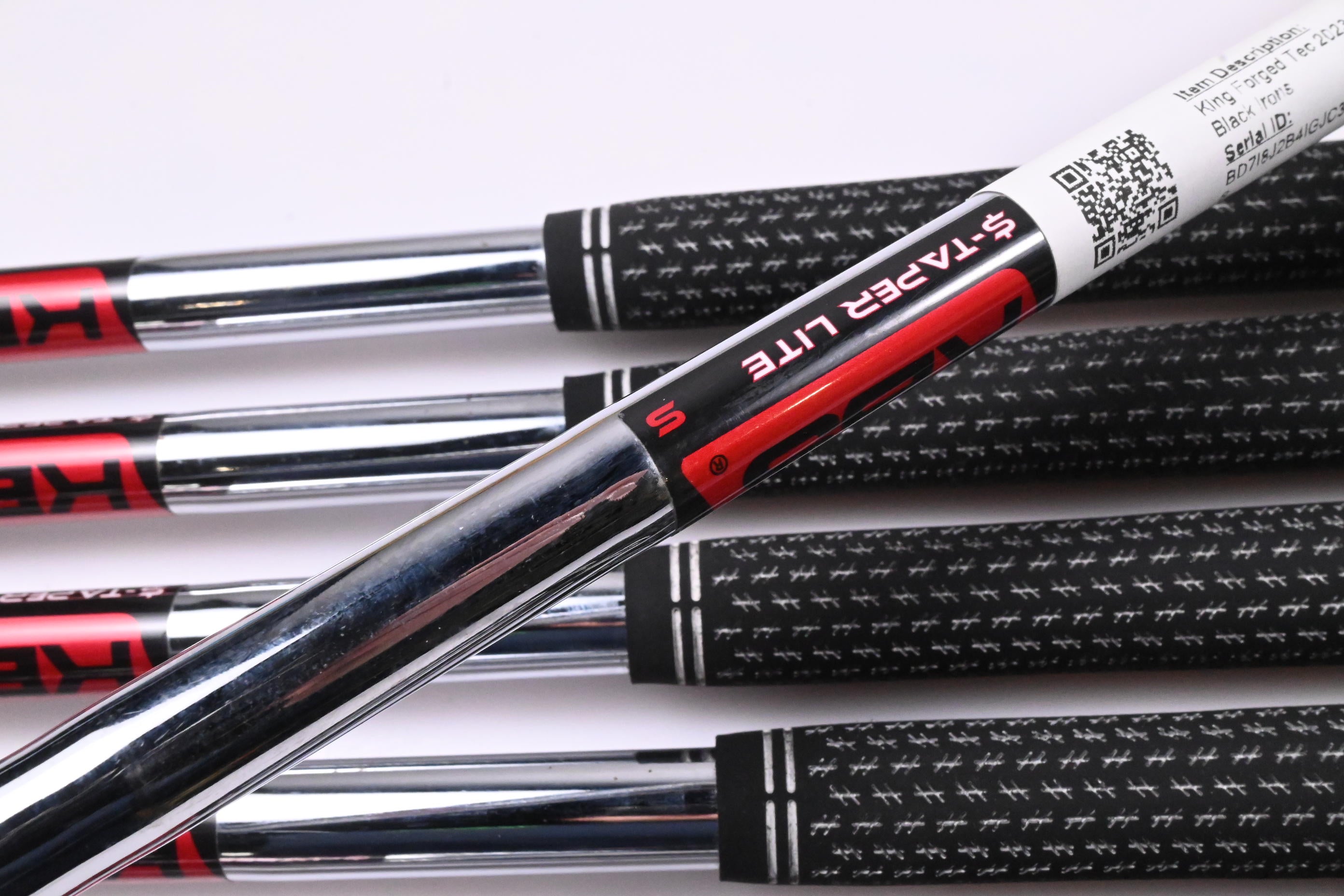 Cobra King Forged Tec 2023 Black Irons / 4-PW / Stiff Flex KBS $-Taper Lite