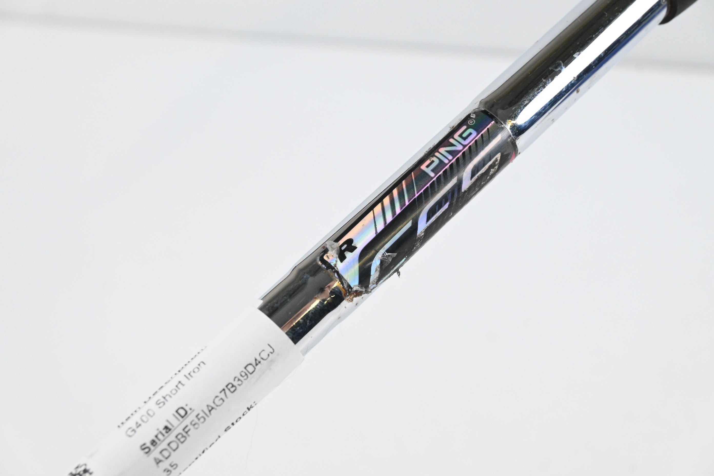 Ping G400 #8 Iron / White Dot / Regular Flex Ping CFS Distance Steel Shaft