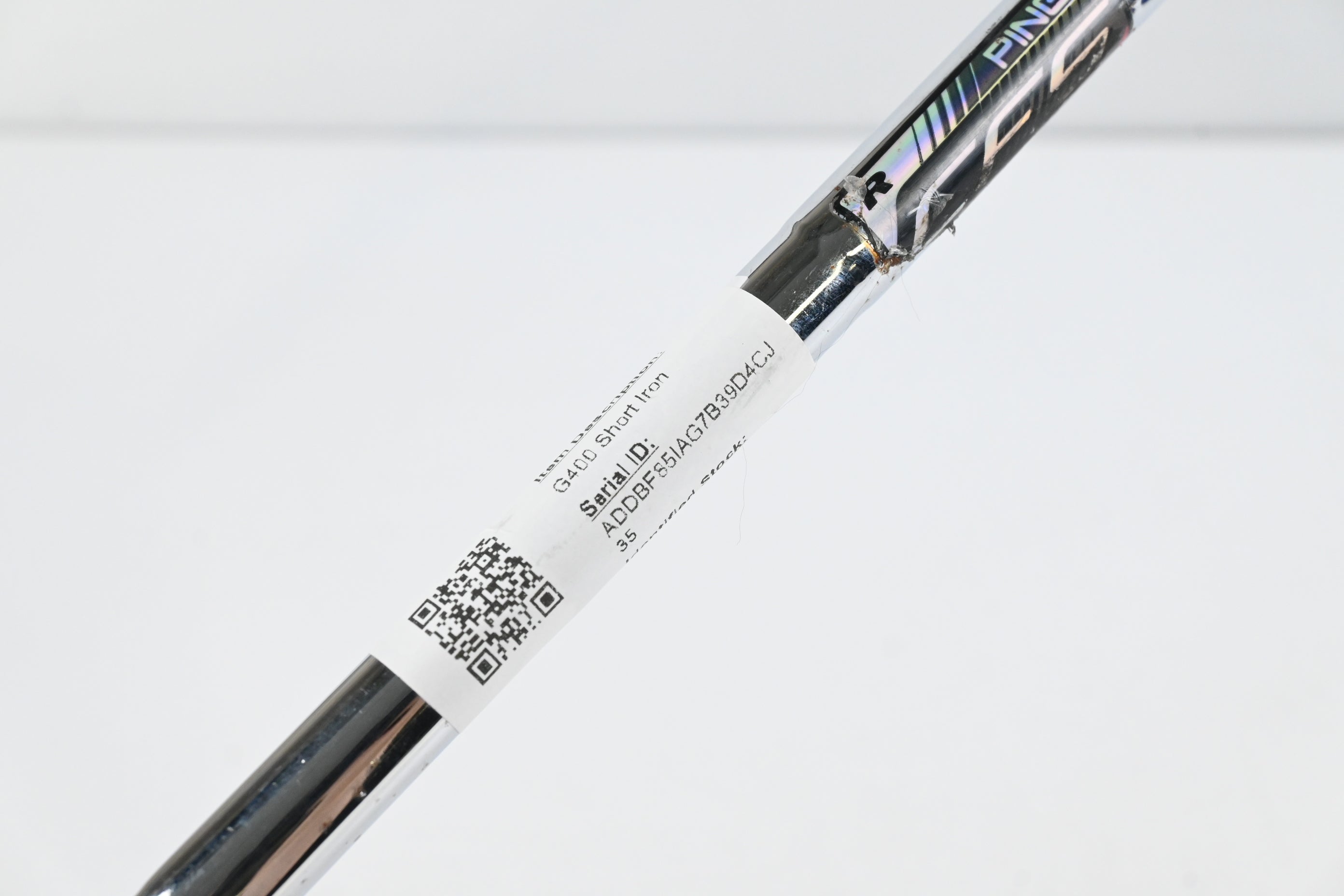Ping G400 #8 Iron / White Dot / Regular Flex Ping CFS Distance Steel Shaft