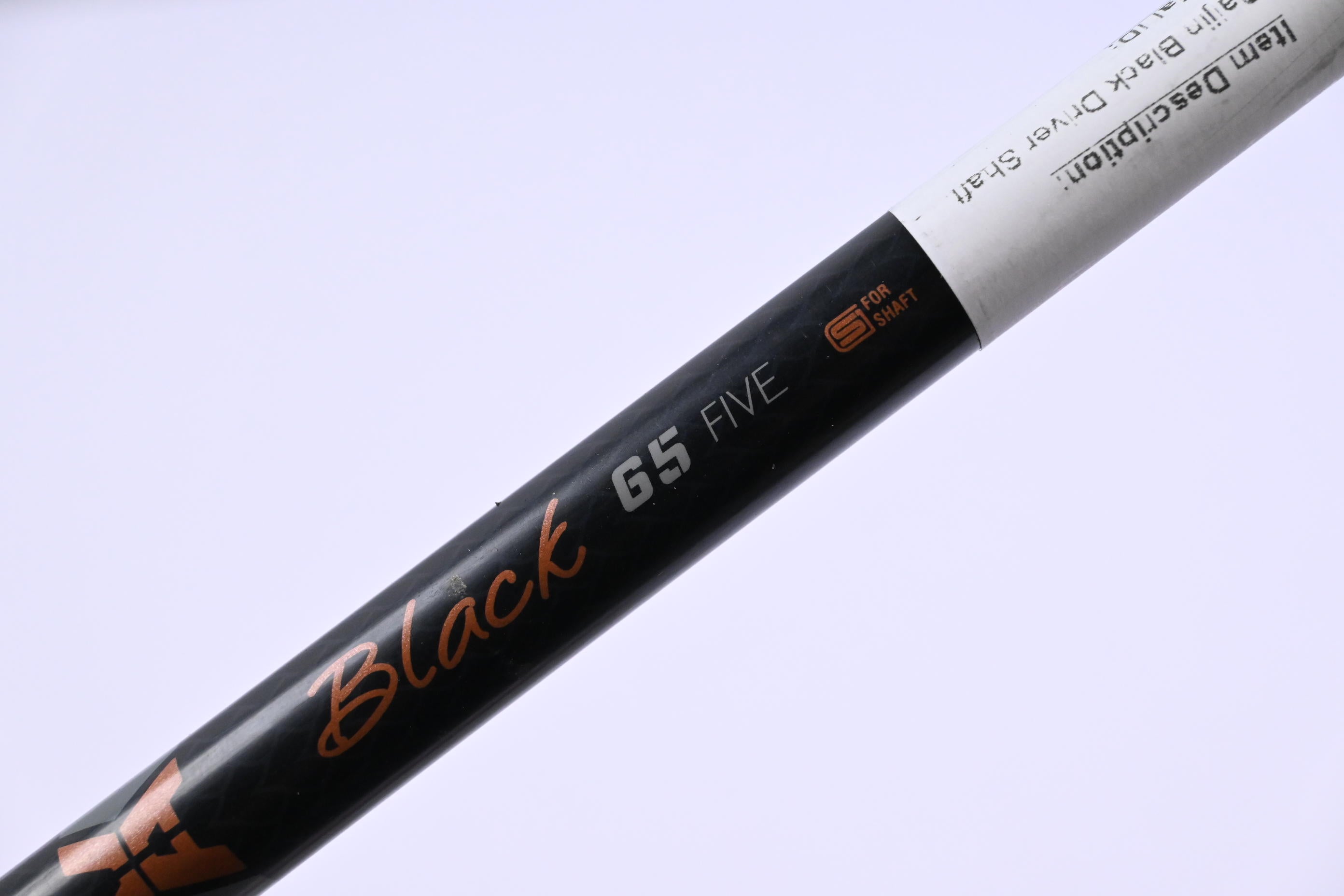 VA Composites Raijin Black 65 Driver Shaft / Stiff Flex / Taylormade 2nd Gen