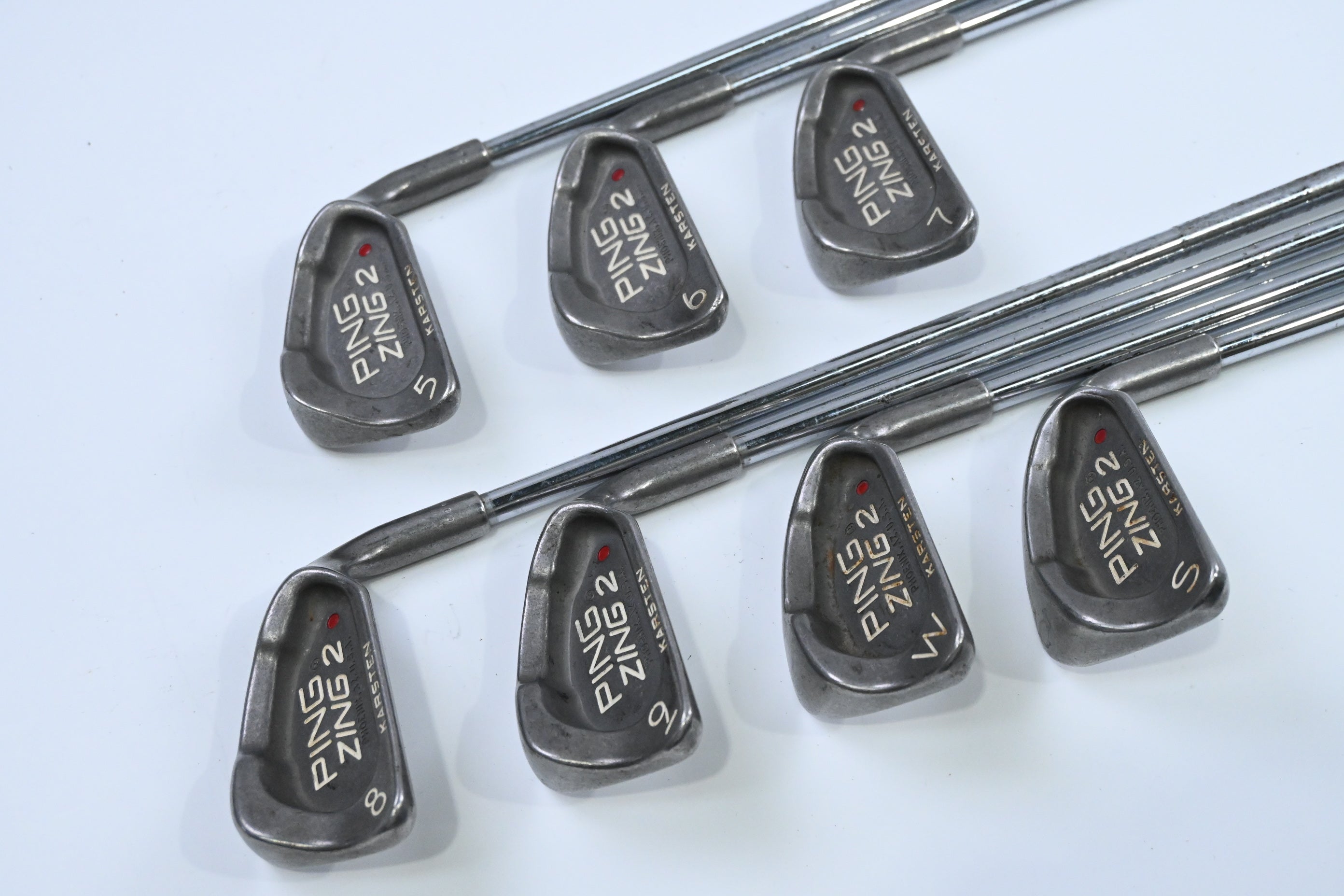 Ping Zing 2 Irons / 5-PW+SW / Red Dot / Stiff Flex Ping JZ Shafts