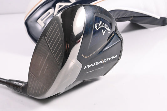 Left Hand Callaway Paradym Driver / 9 Degree / Stiff Flex HZRDUS Smoke Green RDX