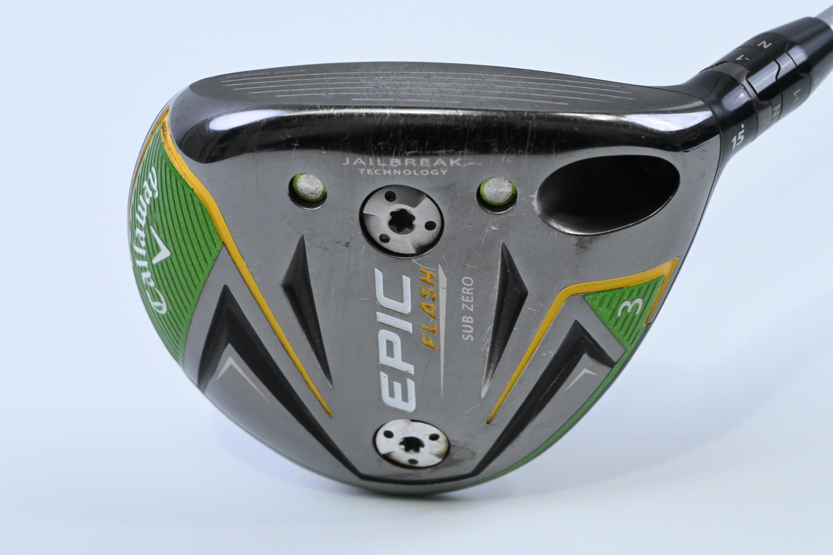 Callaway Epic Flash #3 Wood / 15 Degree / Regular Flex Evenflow Green 65 Shaft
