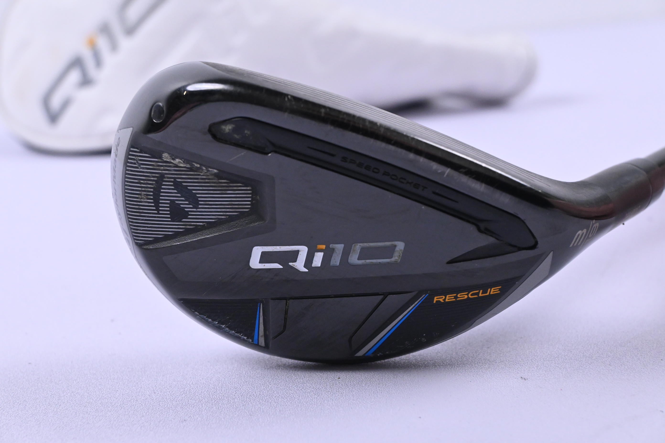 Taylormade Qi10 #3 Hybrid / 19 Degree / Stiff Flex Ventus TR Blue 7 Shaft