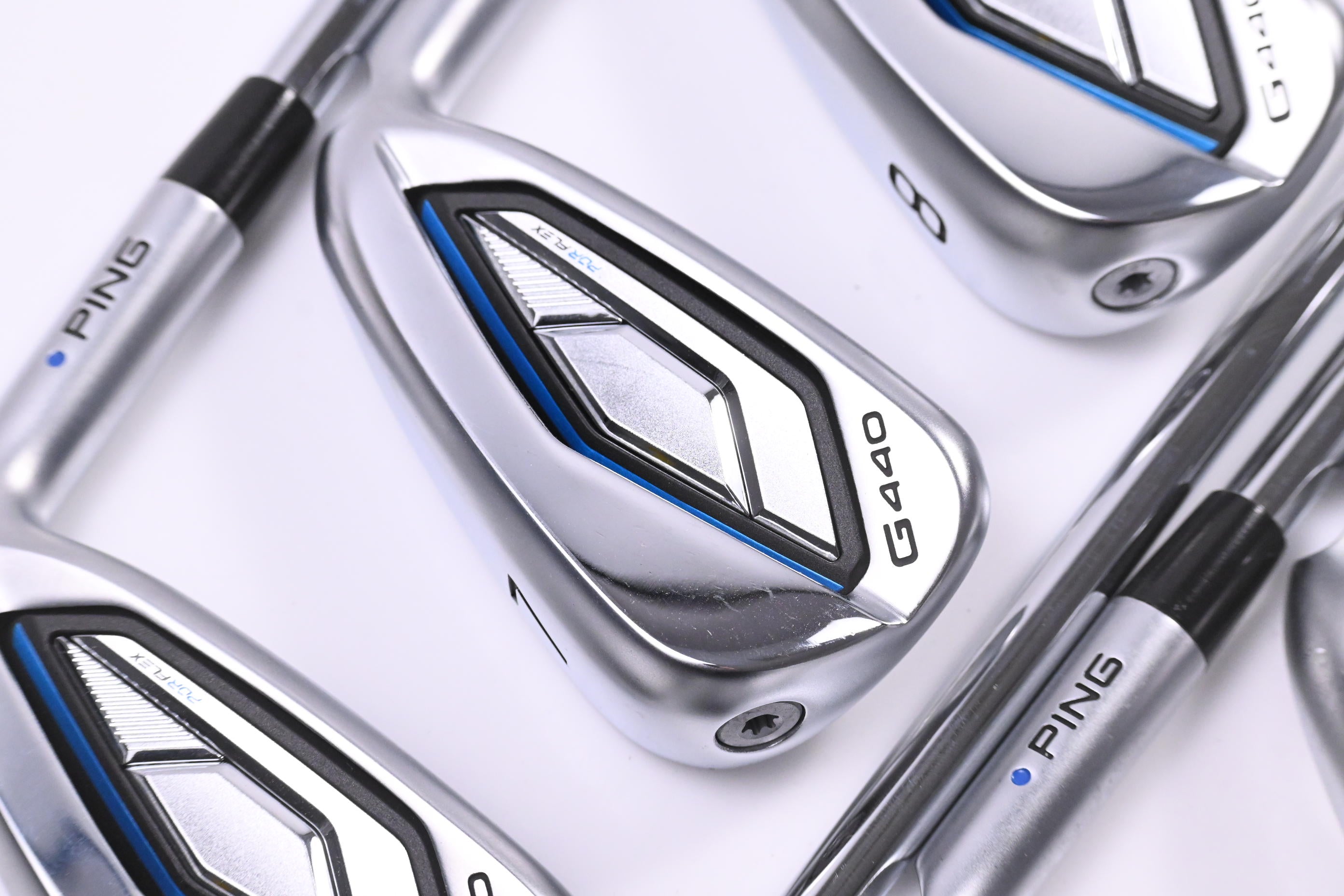 Ping G440 Irons / 6-PW+UW+56° / Blue Dot / Regular Flex Ping AWT 3.0 Shafts