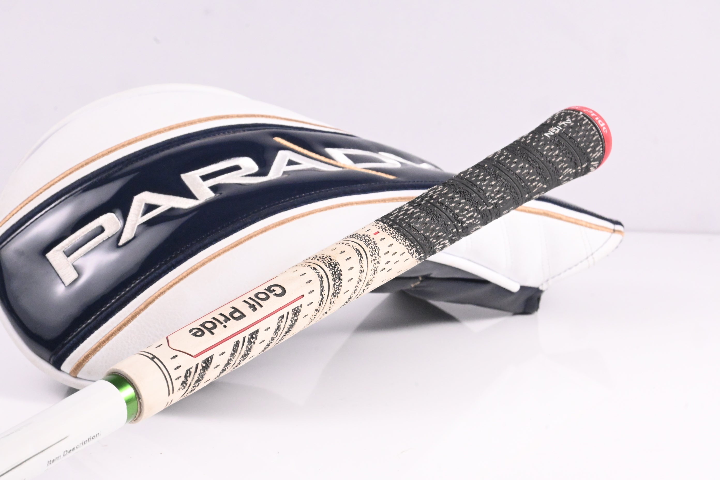 Left Hand Callaway Paradym Driver / 9 Degree / Stiff Flex HZRDUS Smoke Green RDX