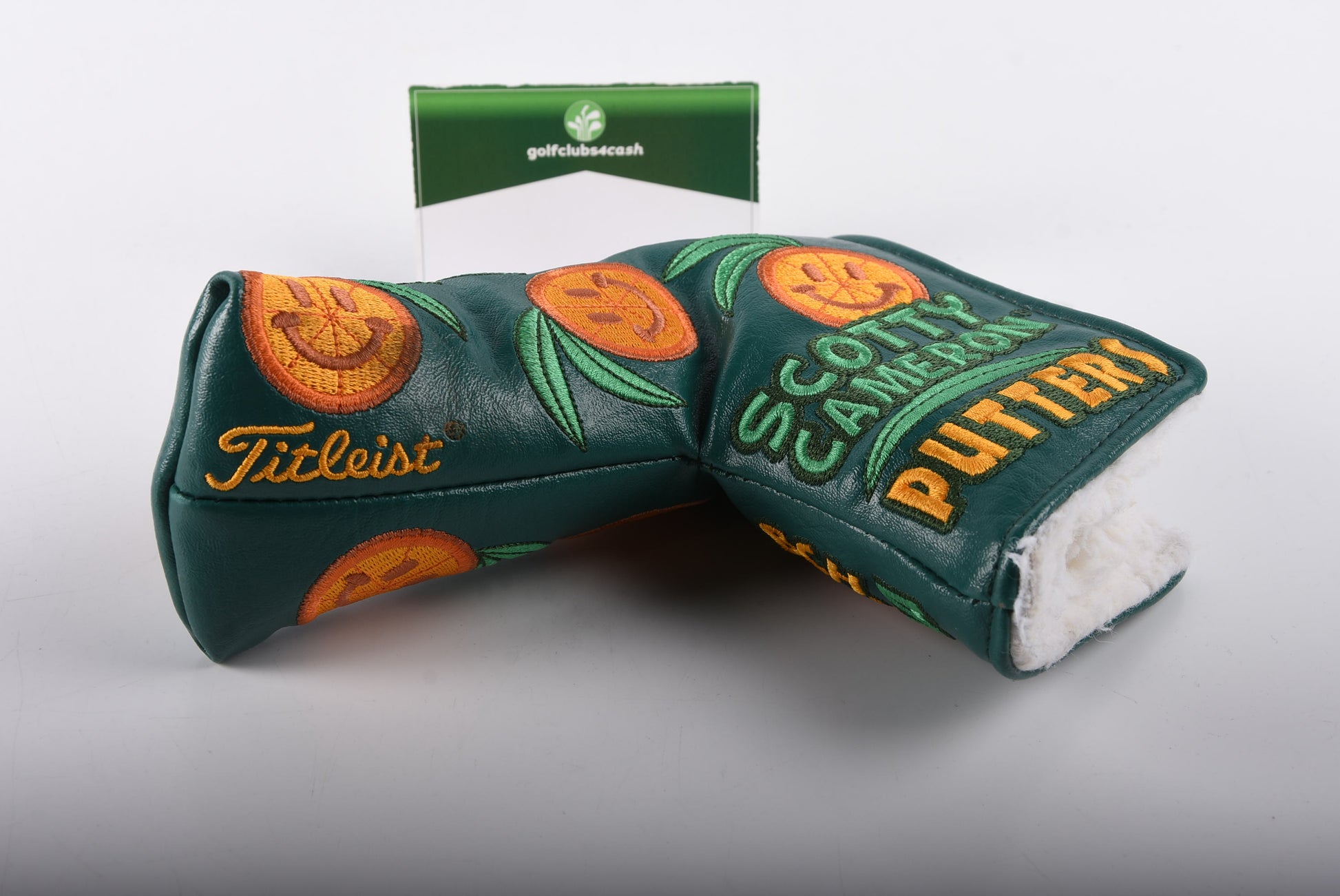 Scotty Cameron 2014 Web.com Dancing Orange Slices Putter Cover / Blade / Green