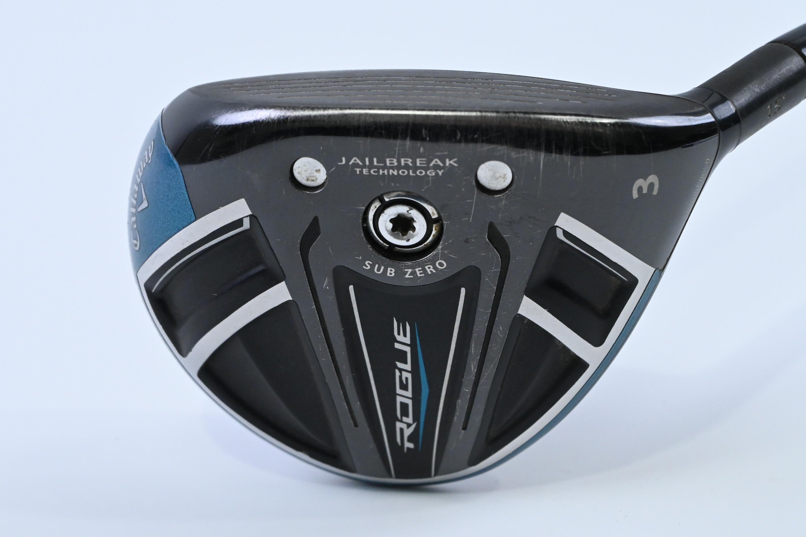 Callaway Rogue Sub Zero #3 Wood / 15 Degree / Stiff Flex HZRDUS Black 76 Shaft