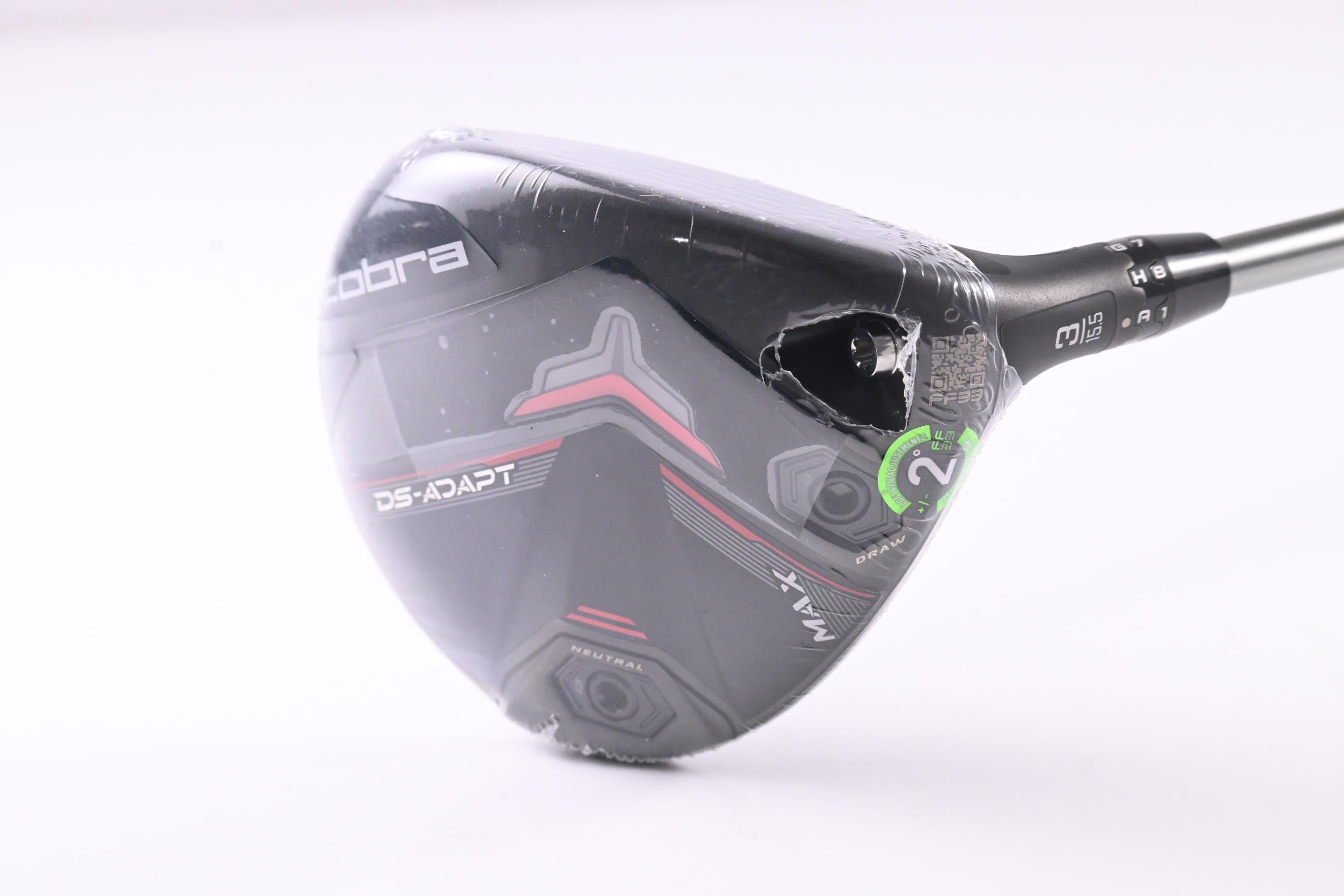 Cobra DS-Adapt Max #3 Wood / 15.5 Degree / Stiff Flex UST Mamiya Helium 59 Shaft