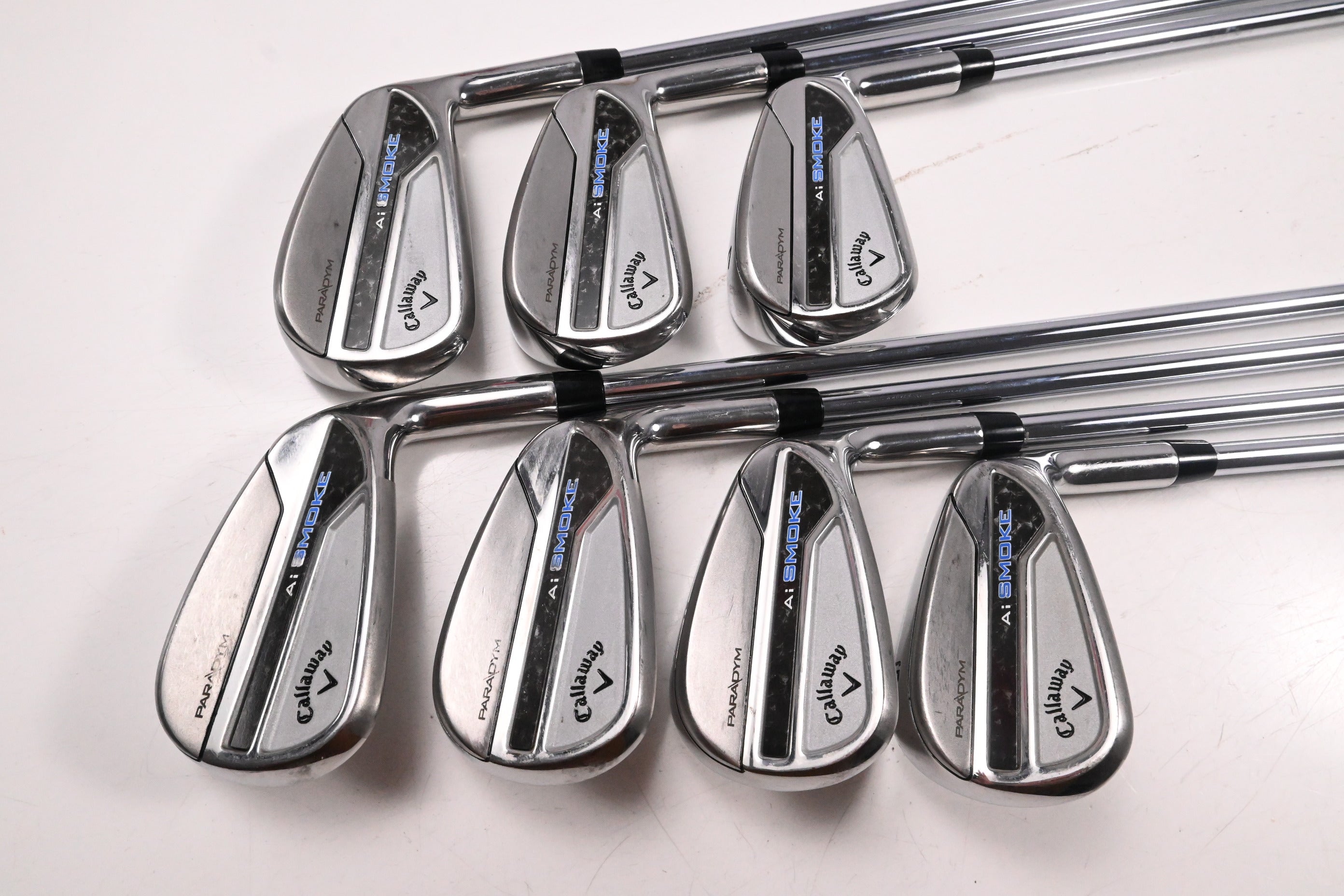 Callaway Paradym Ai Smoke Irons / 5-PW+GW / Regular Flex Elevate MPH 95 Shafts