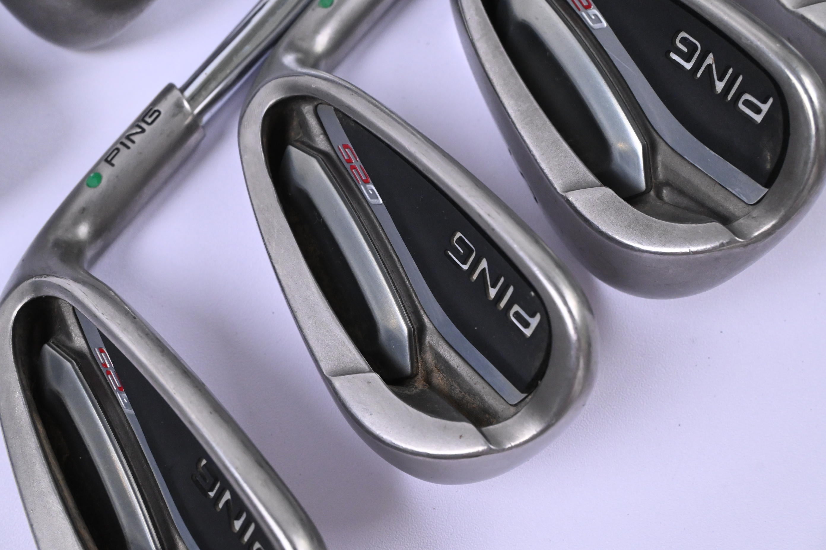 Ping G25 Irons / 6-PW+GW+SW+LW / Green Dot / Stiff Flex Ping CFS Shafts