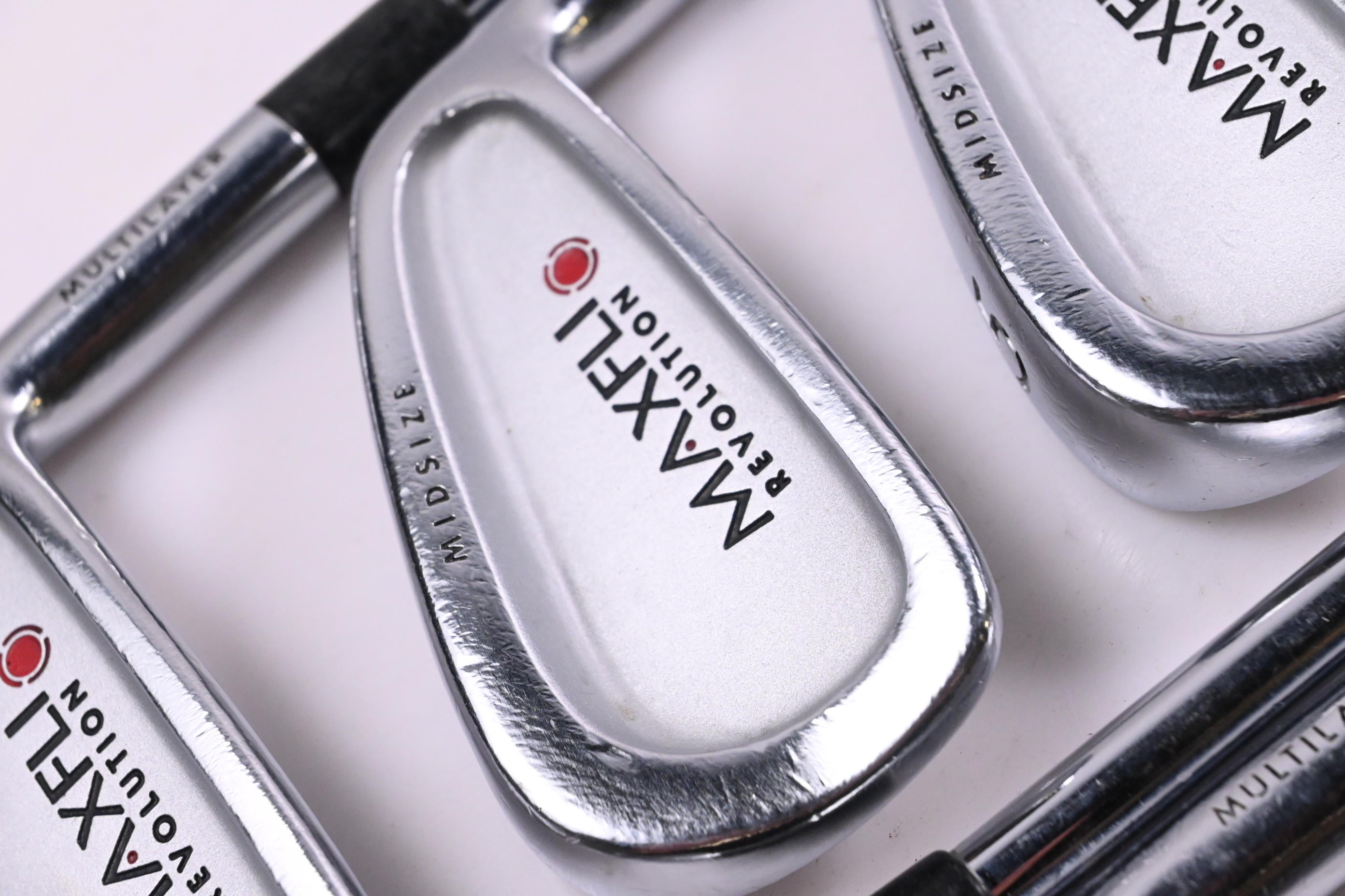 Maxfli Revolution Red Dot Irons / 3-PW / Regular Flex Dynalite Gold Shafts