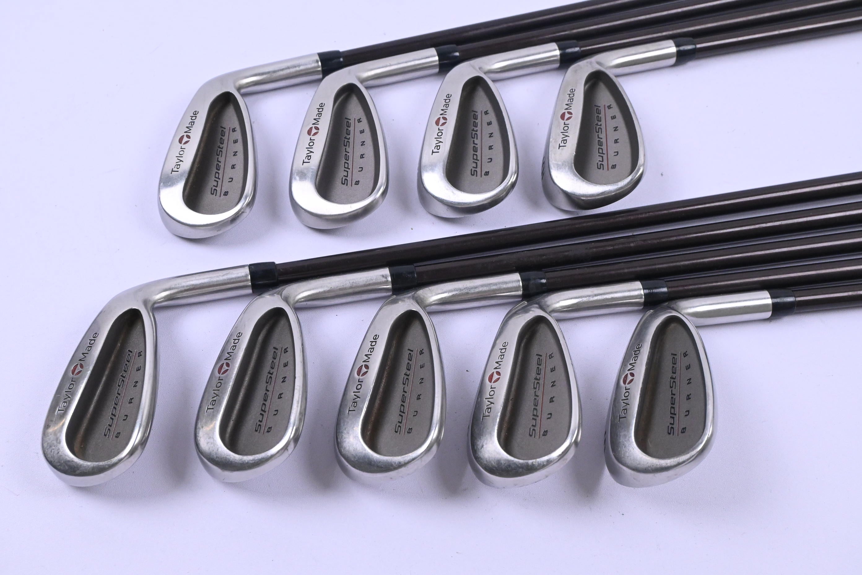 Taylormade Supersteel Irons / 3-PW+SW / Regular Flex Bubble 80 Shafts