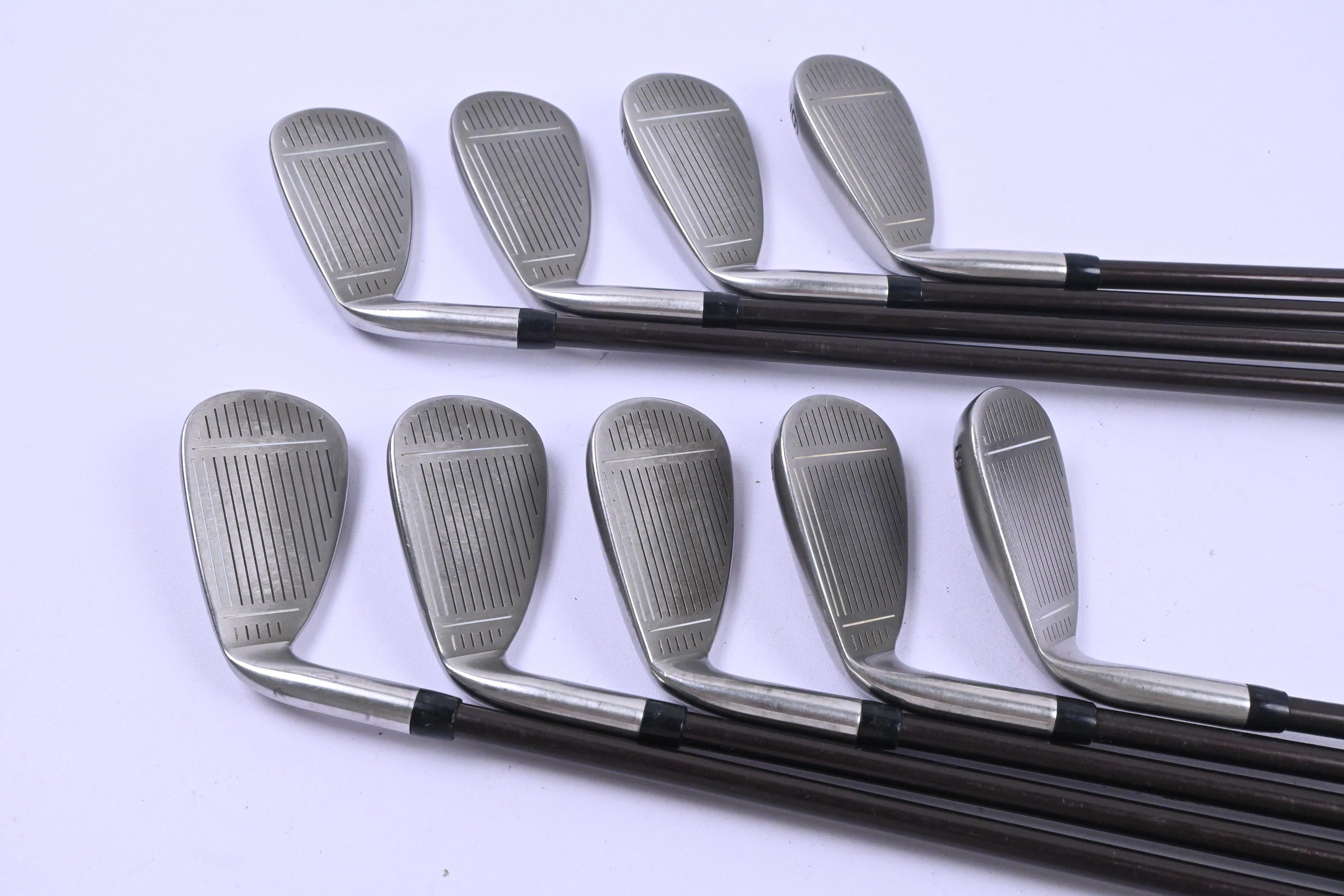 Taylormade Supersteel Irons / 3-PW+SW / Regular Flex Bubble 80 Shafts