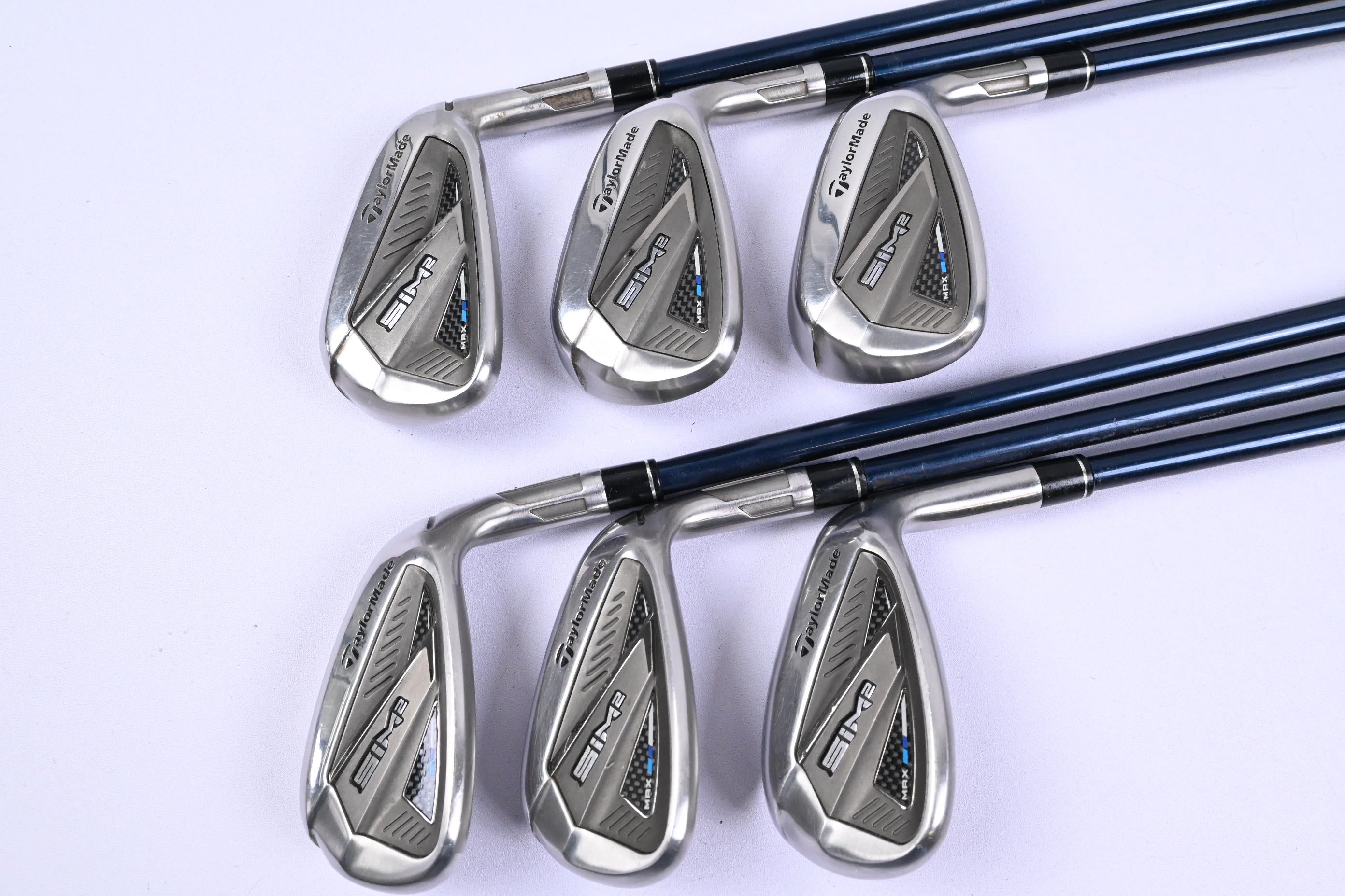 Taylormade SIM2 Max Irons / 7-PW+GW+SW / Senior Flex Ventus Blue 5 Shaft