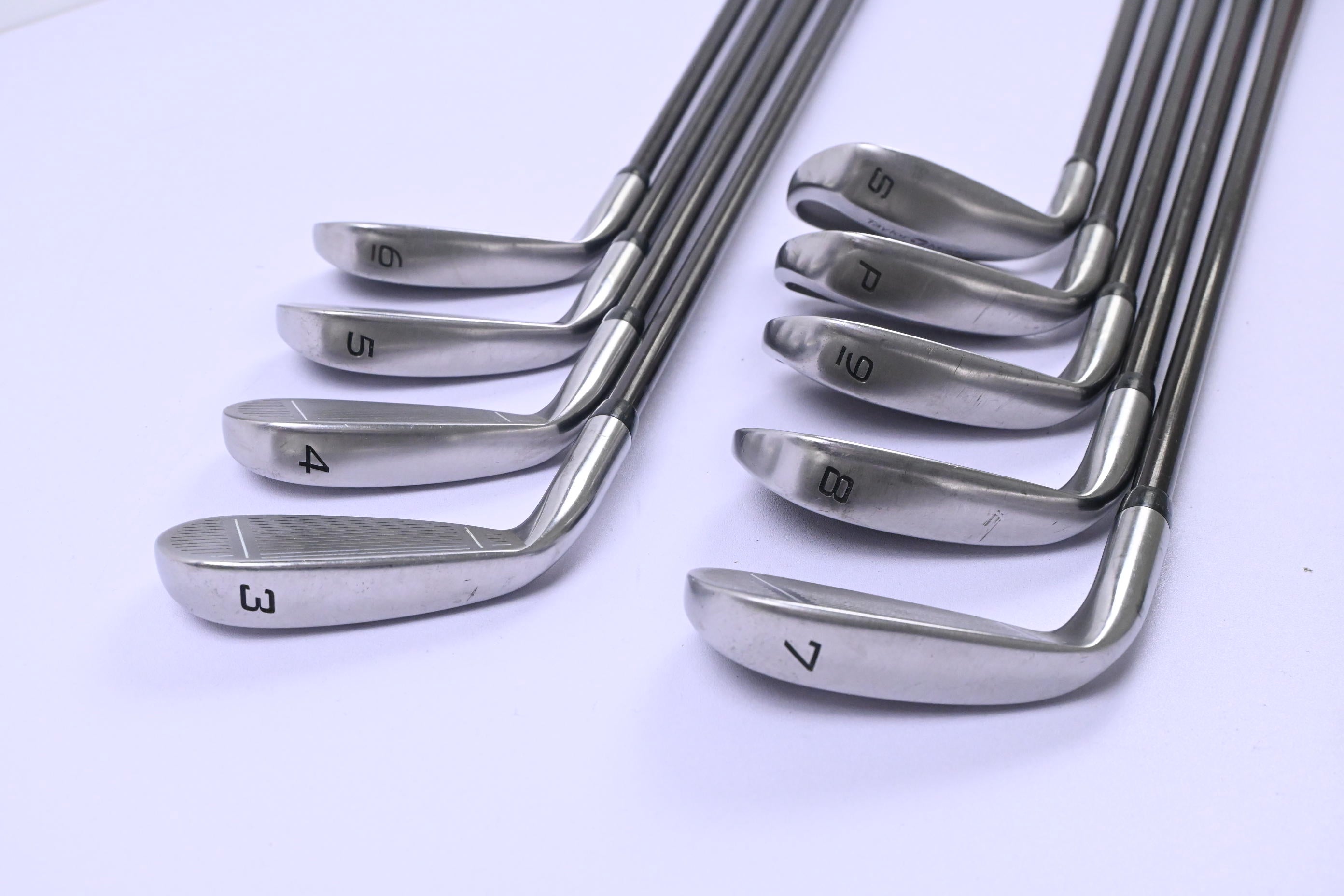 Taylormade Supersteel Irons / 3-PW+SW / Regular Flex Bubble 80 Shafts