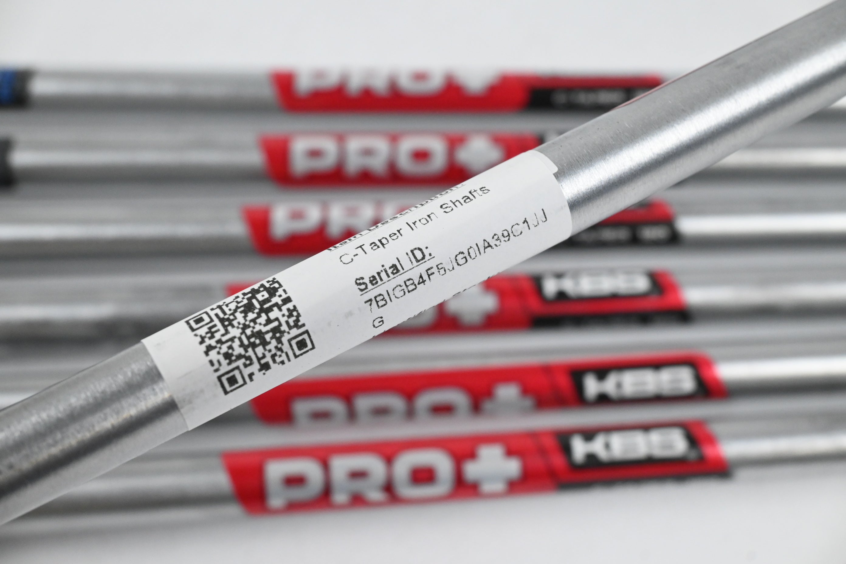 KBS Pro+ C-Taper 120 Iron Shafts / Stiff Flex / Set of 7 / .355" Tip