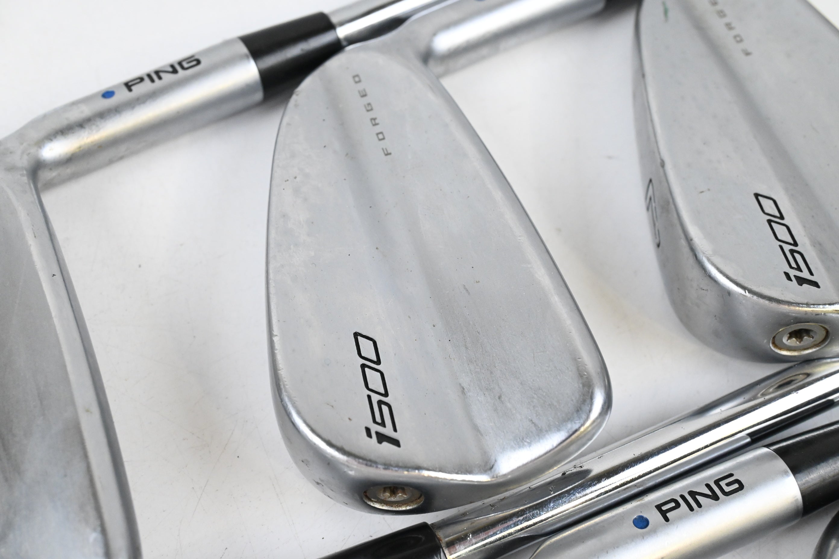 Ping i500 Irons / 6-PW / Blue Dot / Stiff Flex Project X LZ 120 Shafts