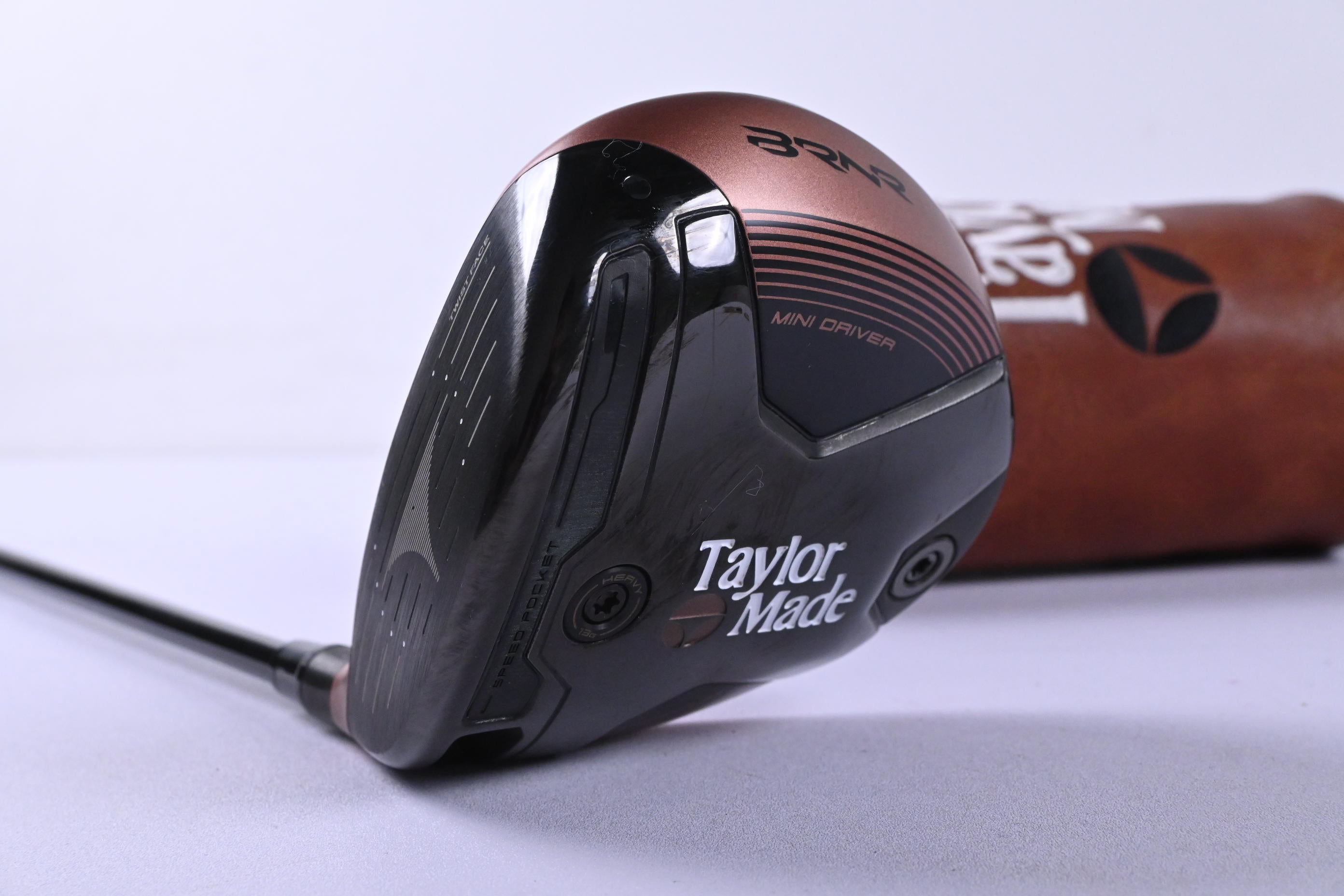 Left Hand Taylormade BRNR Copper Mini Driver / 11.5 Degree / Regular Flex UST 65