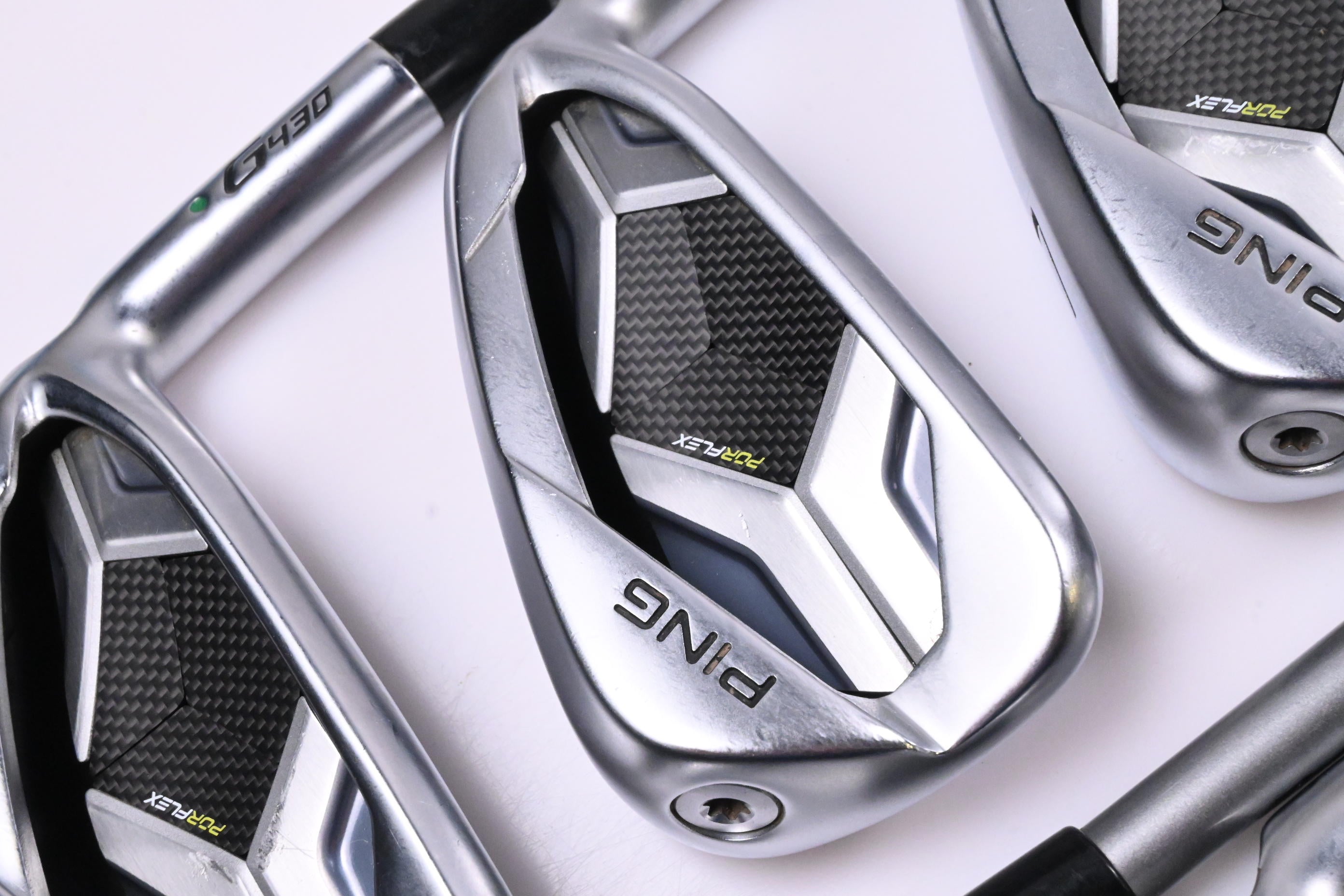 Ping G430 Irons / 5-PW+45°+50°+54°+58° / Green Dot / Senior Flex Ping Alta Quick