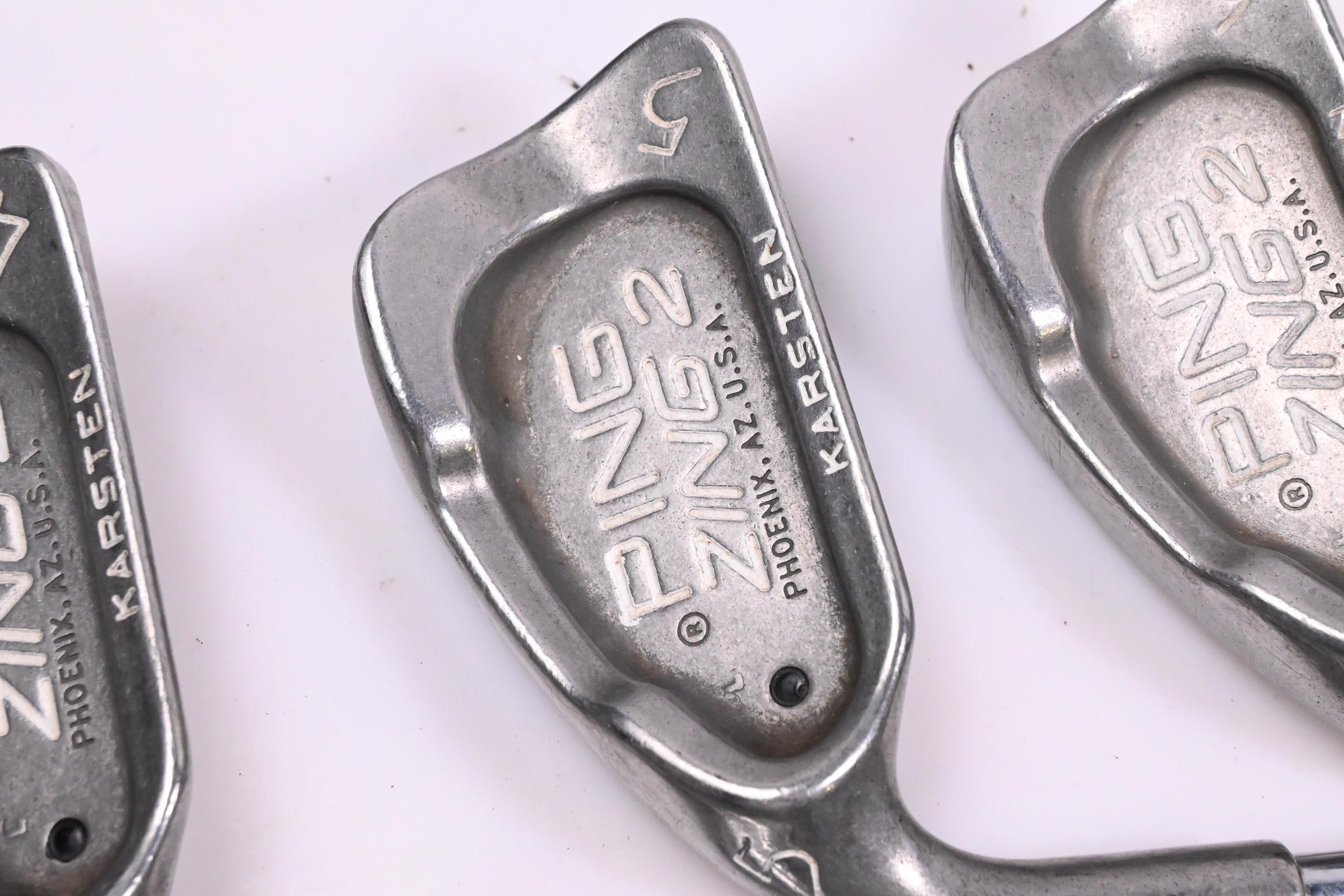 Left Hand Ping Zing 2 Irons / 3-PW+SW / Black Dot / Stiff Flex Ping JZ Shafts