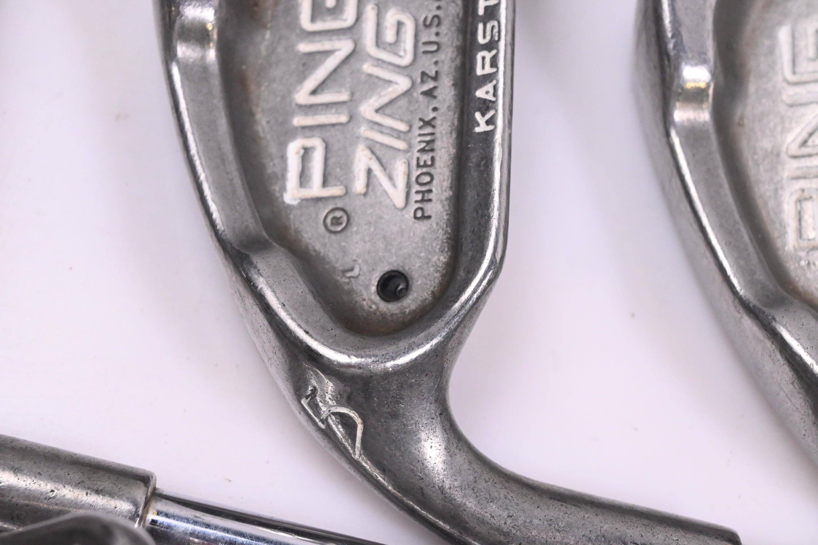 Left Hand Ping Zing 2 Irons / 3-PW+SW / Black Dot / Stiff Flex Ping JZ Shafts