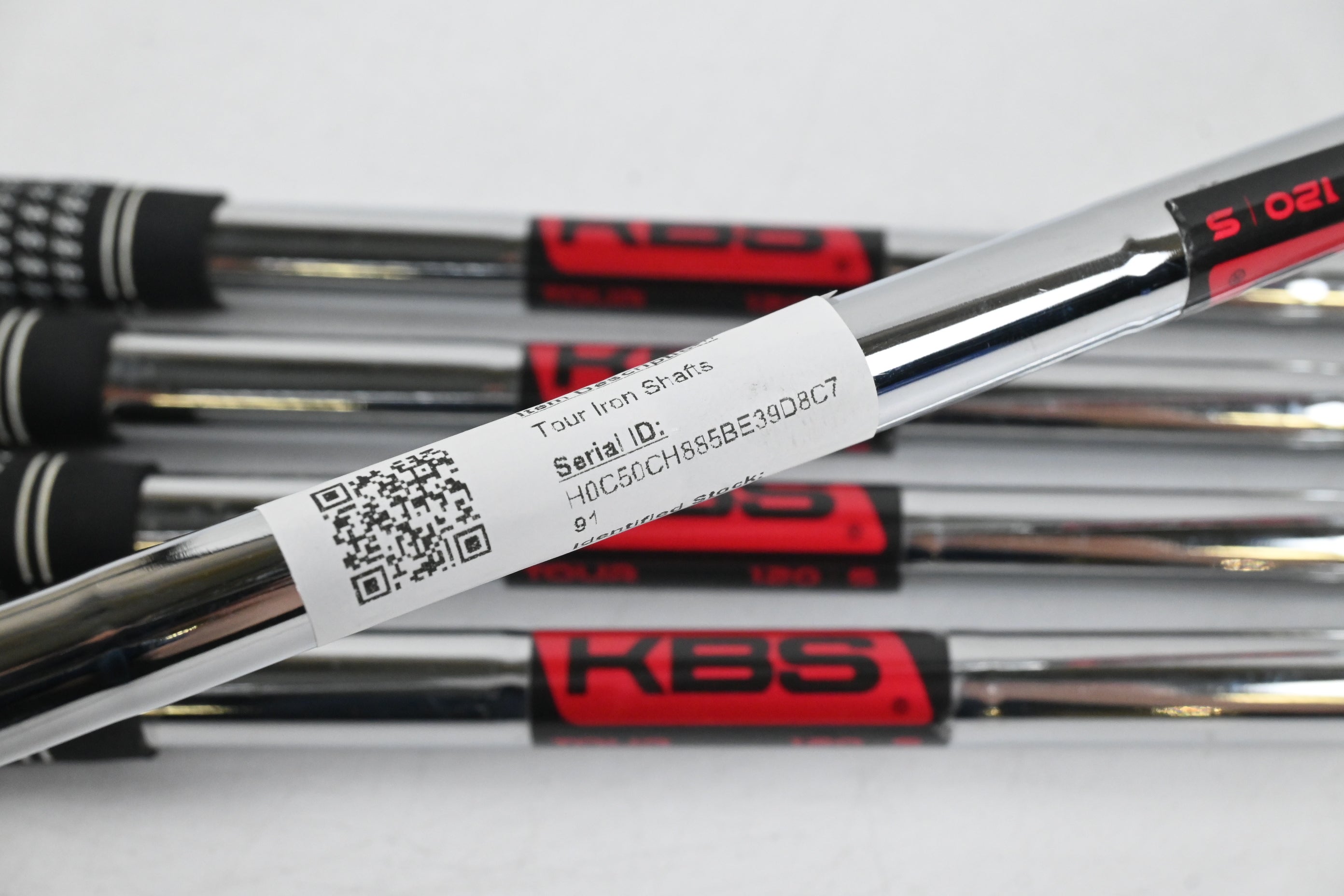 KBS Tour 120 Iron Shafts / Stiff Flex / Set of 5 / .370" Tip