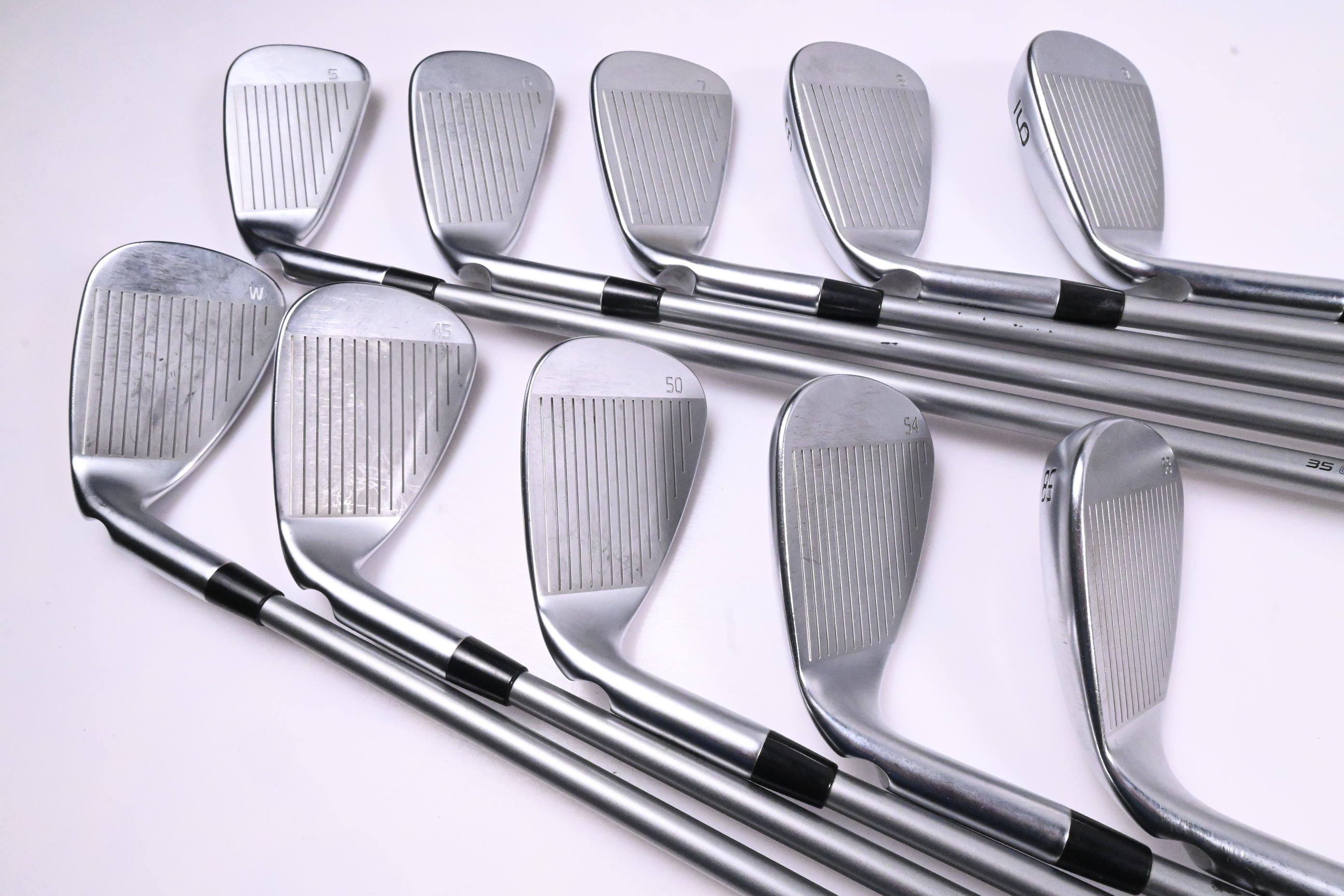 Ping G430 Irons / 5-PW+45°+50°+54°+58° / Green Dot / Senior Flex Ping Alta Quick