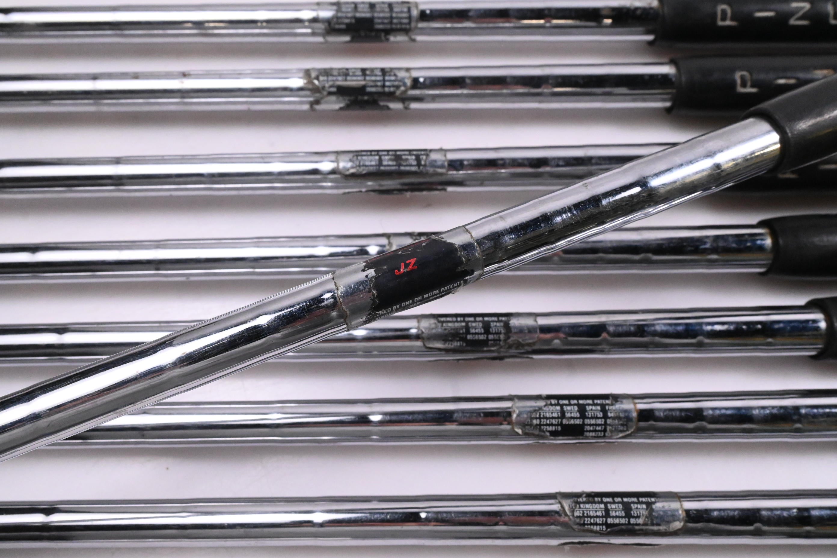 Left Hand Ping Zing 2 Irons / 3-PW+SW / Black Dot / Stiff Flex Ping JZ Shafts
