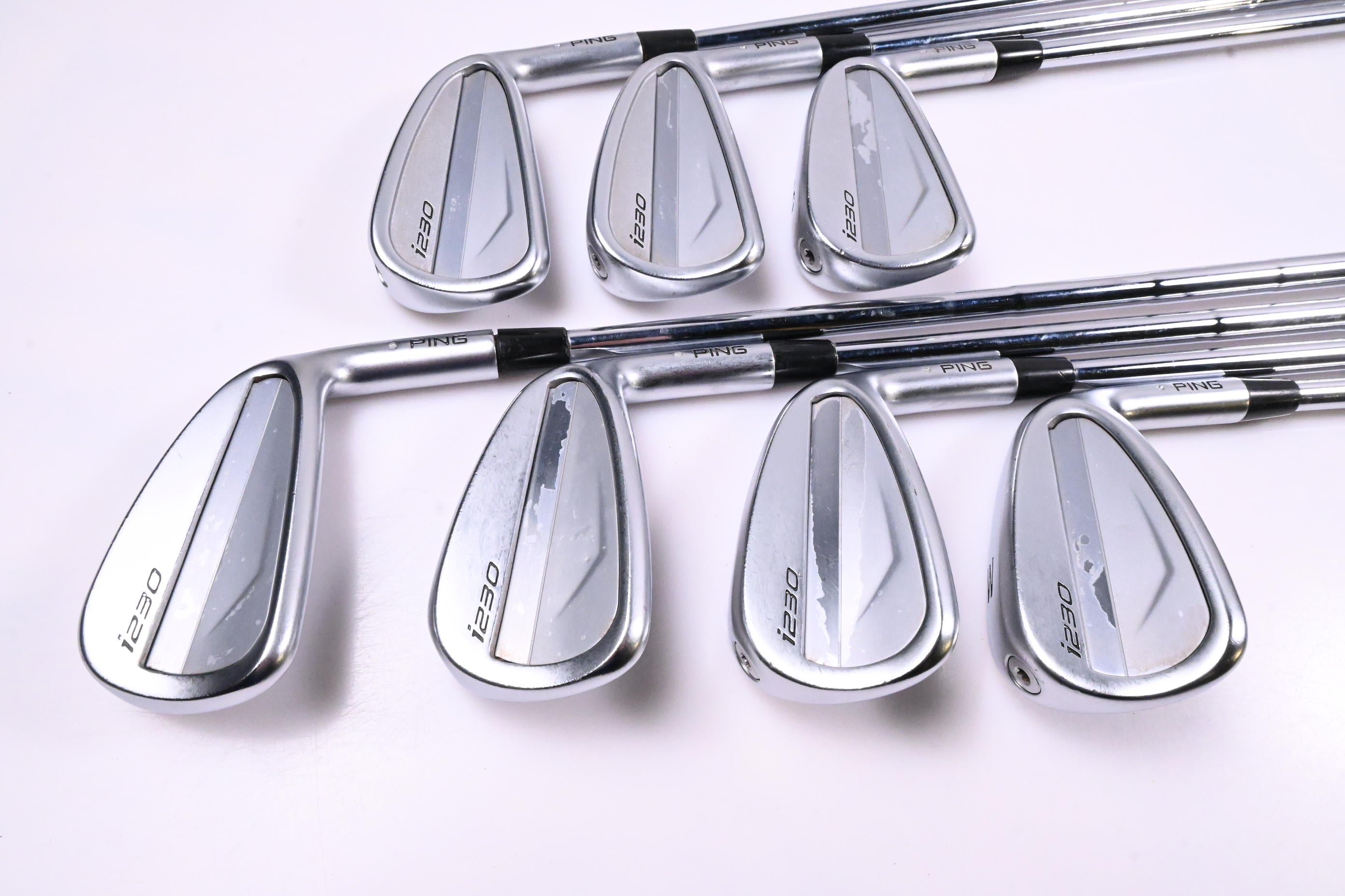 Ping i230 Irons / 4-PW / Silver Dot / X-Flex Dynamic Gold X100U Shafts