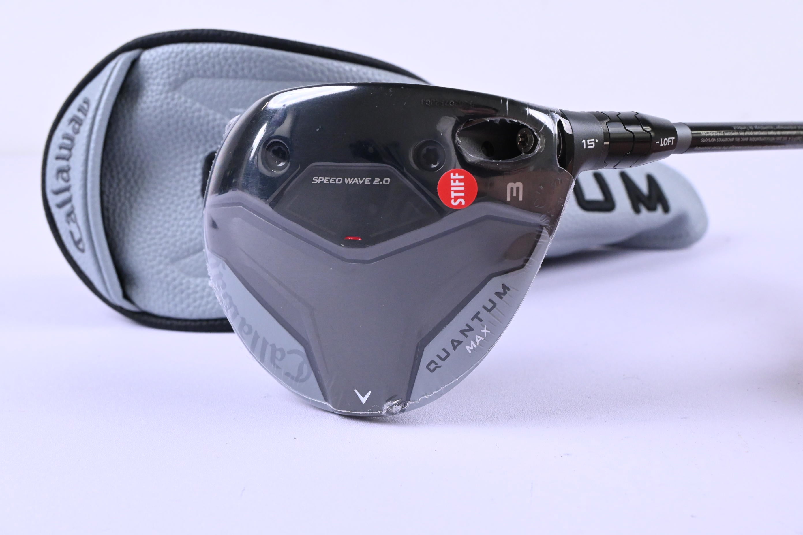 Callaway Quantum Max #3 Wood / 15 Degree / Stiff Flex Denali Frost Silver 60