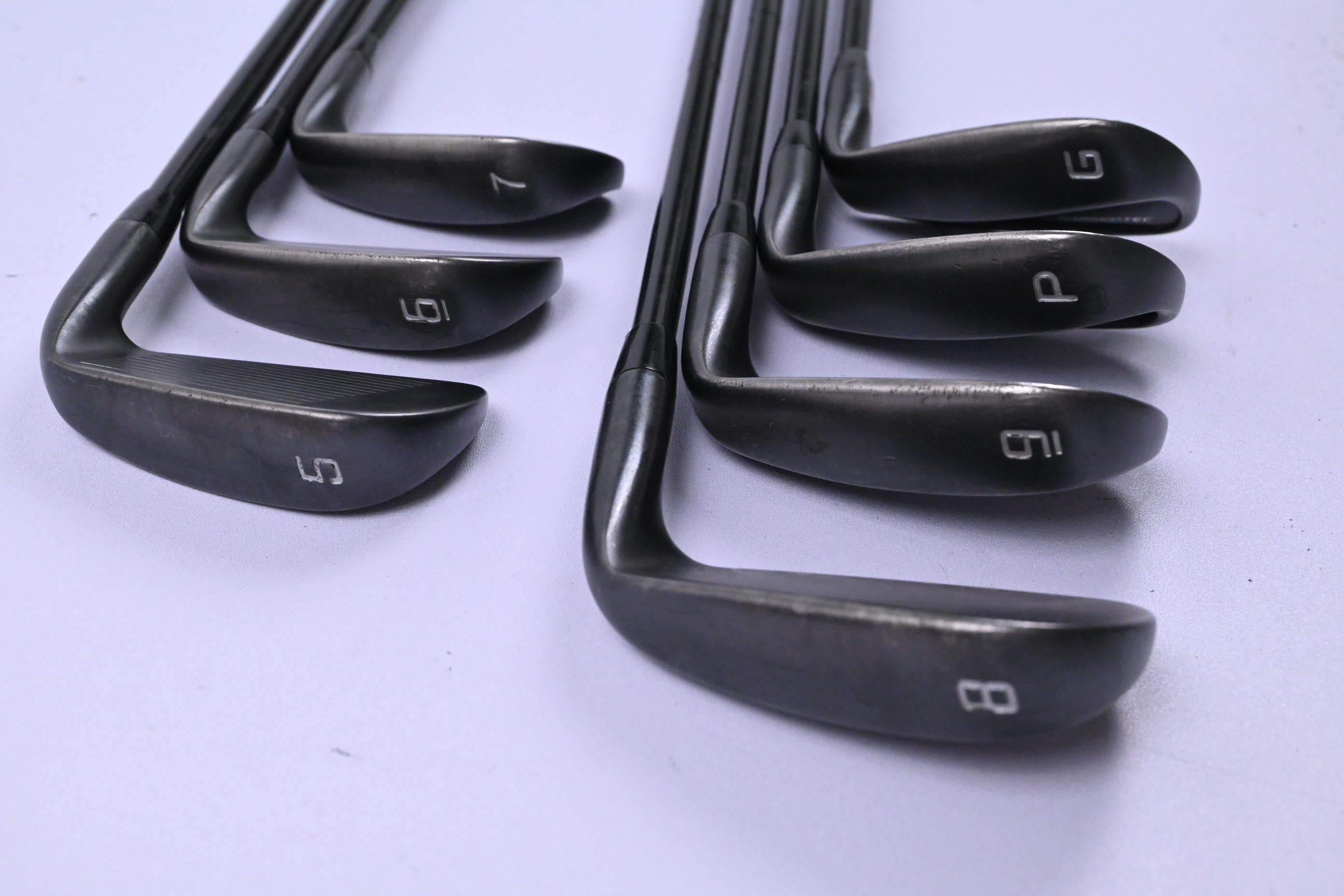 Left Hand Cobra King Forged One Length Irons / 5-PW+GW / Stiff Flex AMT Shafts