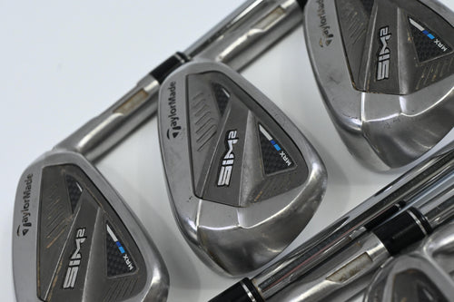 Taylormade SIM2 Max Irons / 6-PW+AW+SW / Stiff Flex KBS Tour 120 Shafts