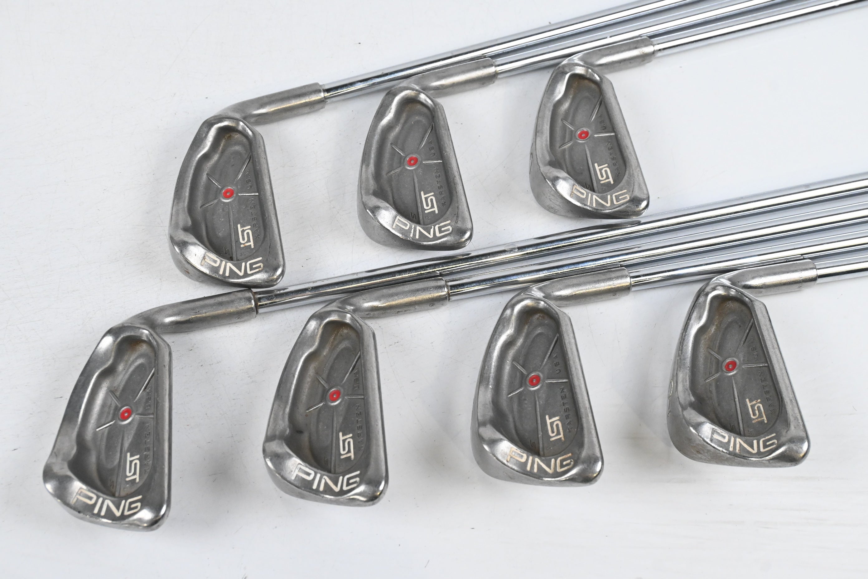 Ping ISI Irons / 3-9i / Red Dot / Stiff Flex Rifle Precision Shafts