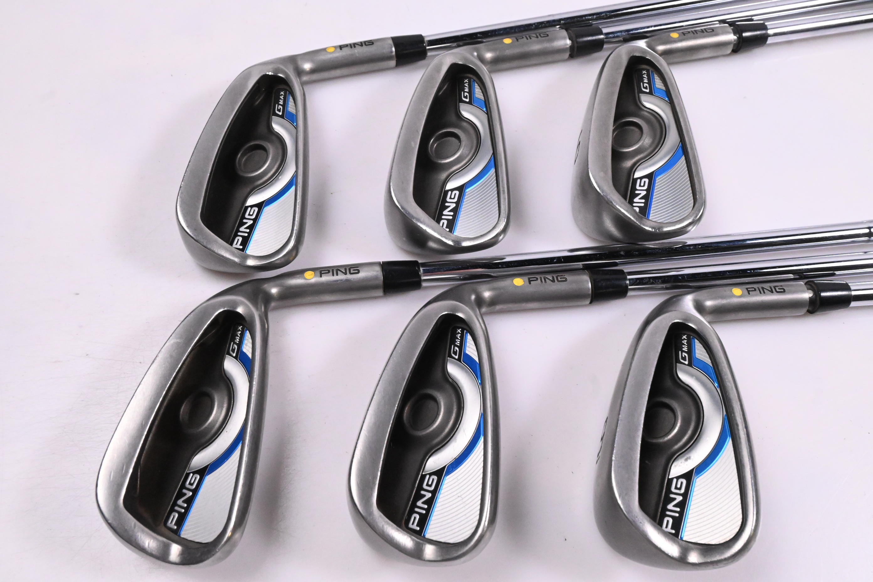 Ping GMax Irons / 4-9i / Yellow Dot / Regular Flex Ping CFS Distance Shafts
