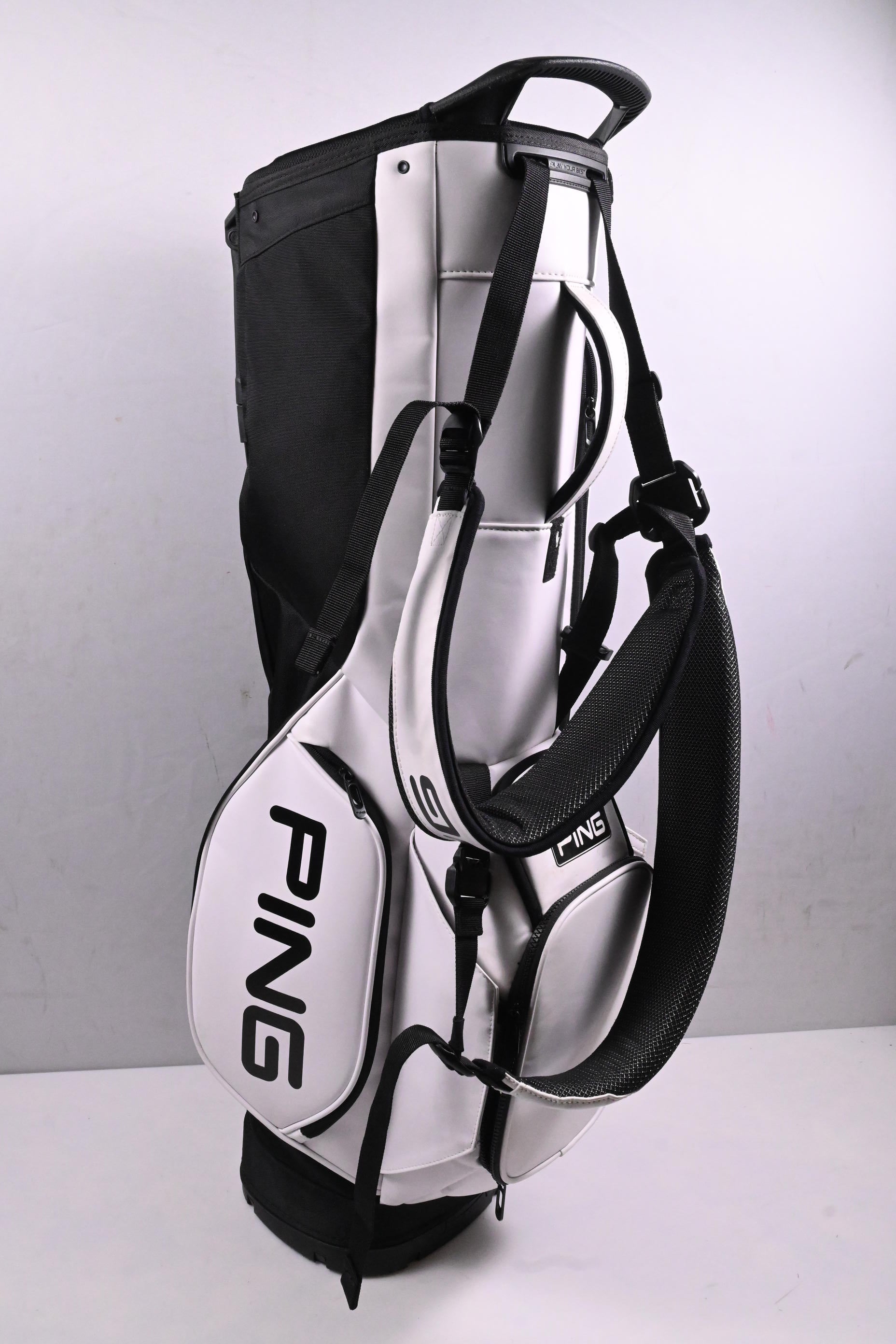 Ping Hoofer Tour Stand Bag / 5-Way Divider / White, Black